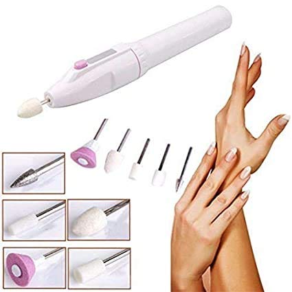 Anugrah 7-in-1 Electric Nail Drill Kit - Professional Manicure & Pedicure Set with Gel Polish Tips for Home & Salon Nail Care | Perfect for DIY Nail Art, Grooming, and Polish Application