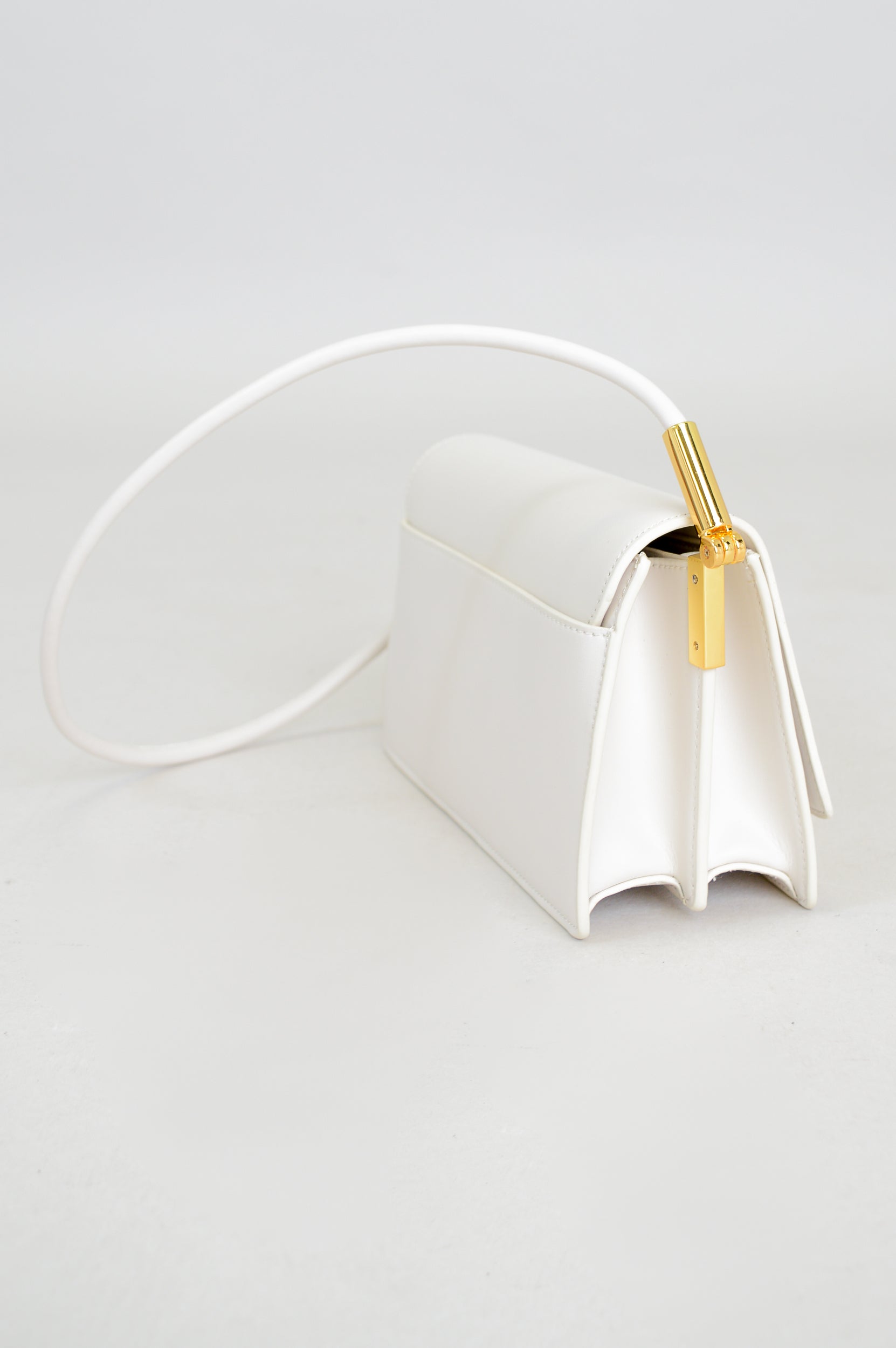 Premium White Leather Lina Bag for Women - Stylish Handbag for Work, Travel & Everyday Use
