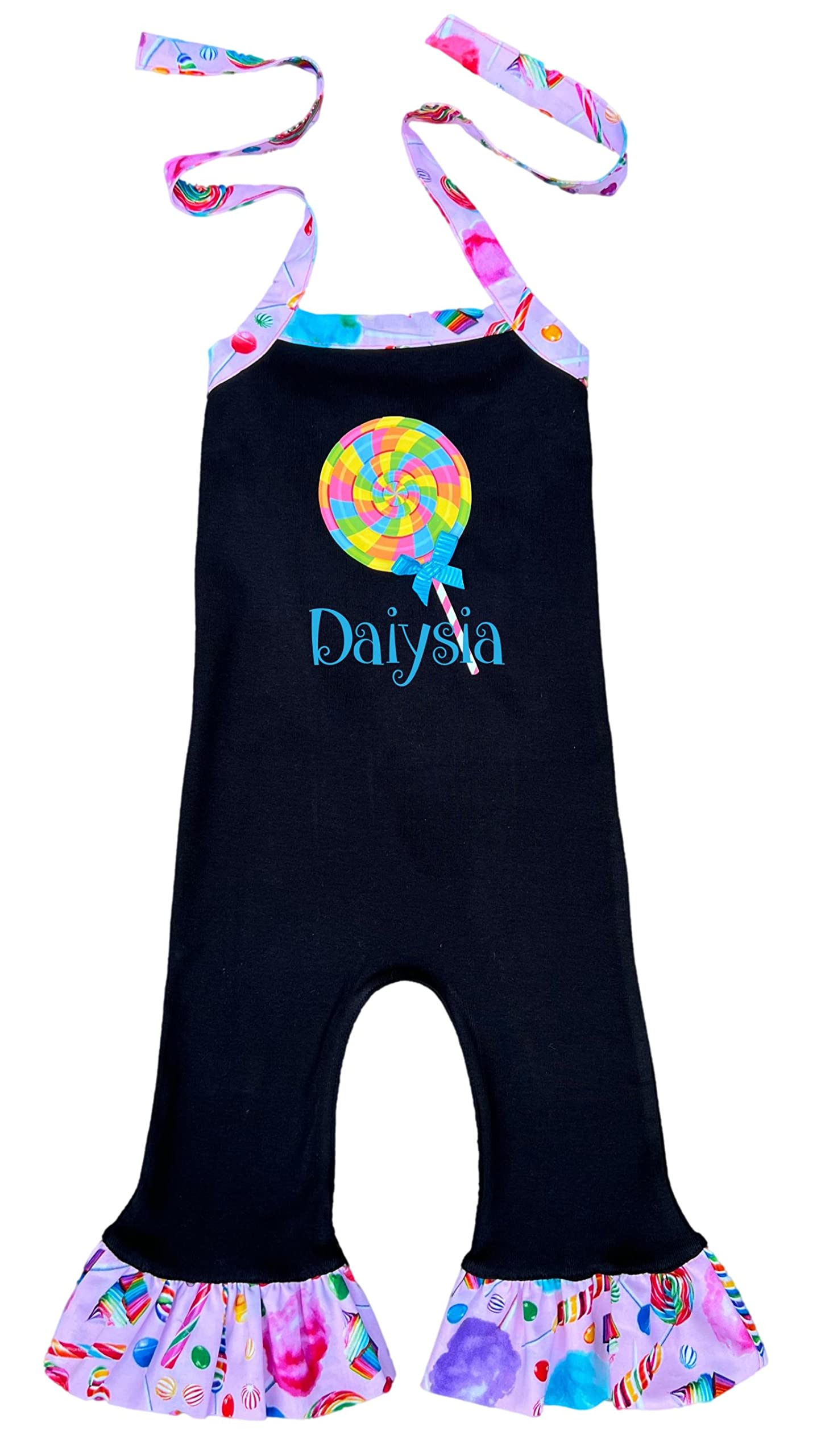 Lollipop Candyland Girl Romper Outfit | Cute Birthday Party Dress for Toddler Girls | Perfect for 1st Birthday, Photoshoots & Special Occasions