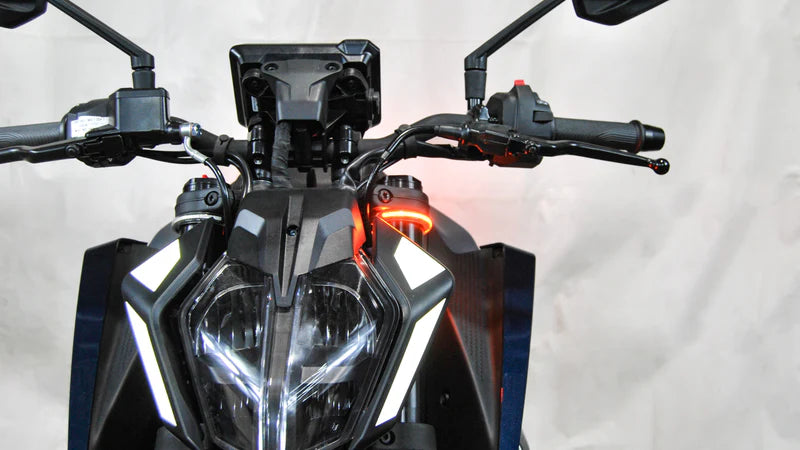 KTM 390 Duke Front Turn Signals LED Indicators - Compatible with 2024+ Models | Motorcycle Safety Lighting for Day & Night Riding