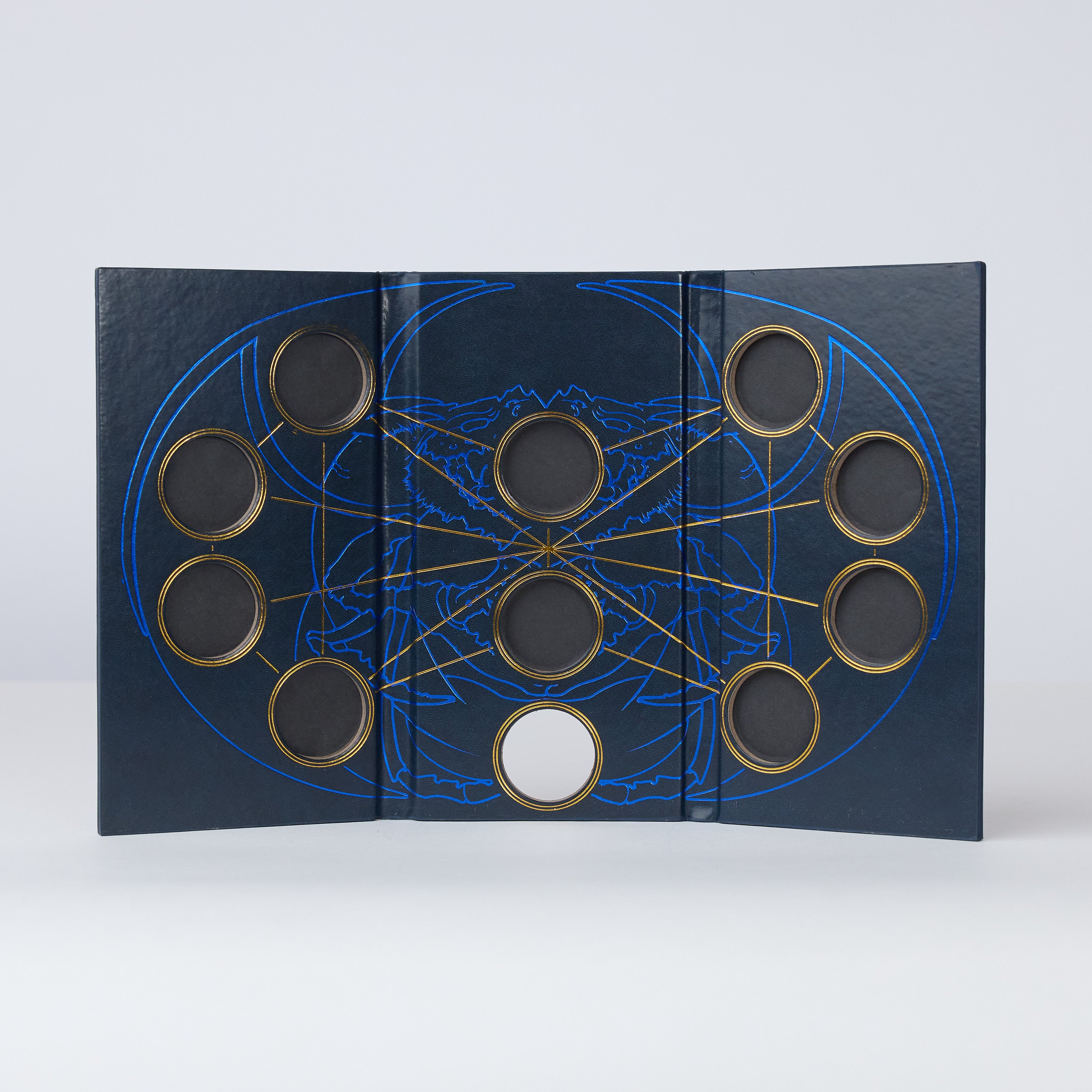 Stormlight Folding Coin Holder - Compact Leather Wallet for Cash & Cards - Perfect for Travel, Business, and Everyday Use