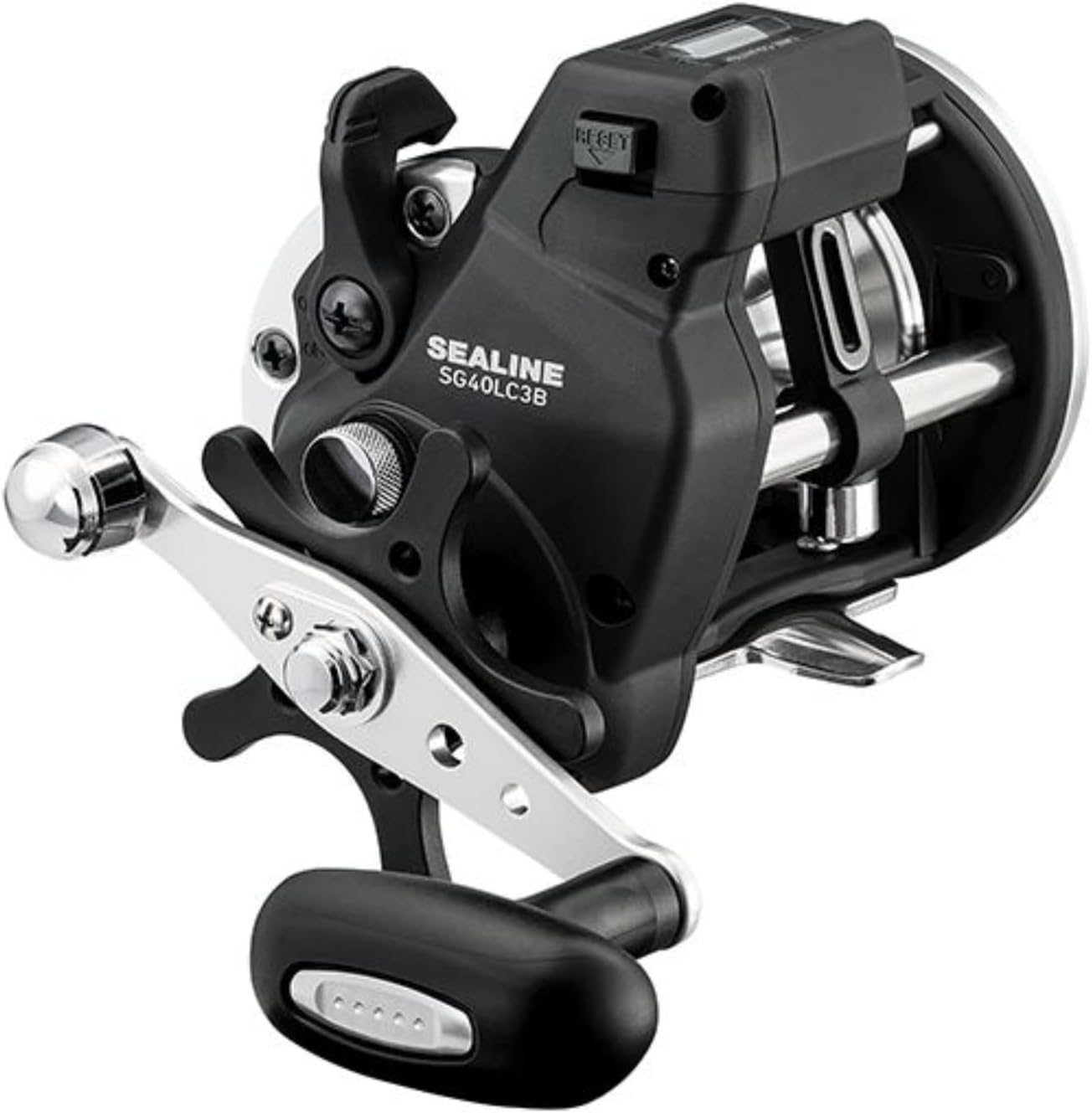 Daiwa SL40LC3BL Sealine SL 3B Line Counter Fishing Reel - Saltwater & Freshwater Trolling for Salmon, Walleye, and Bass