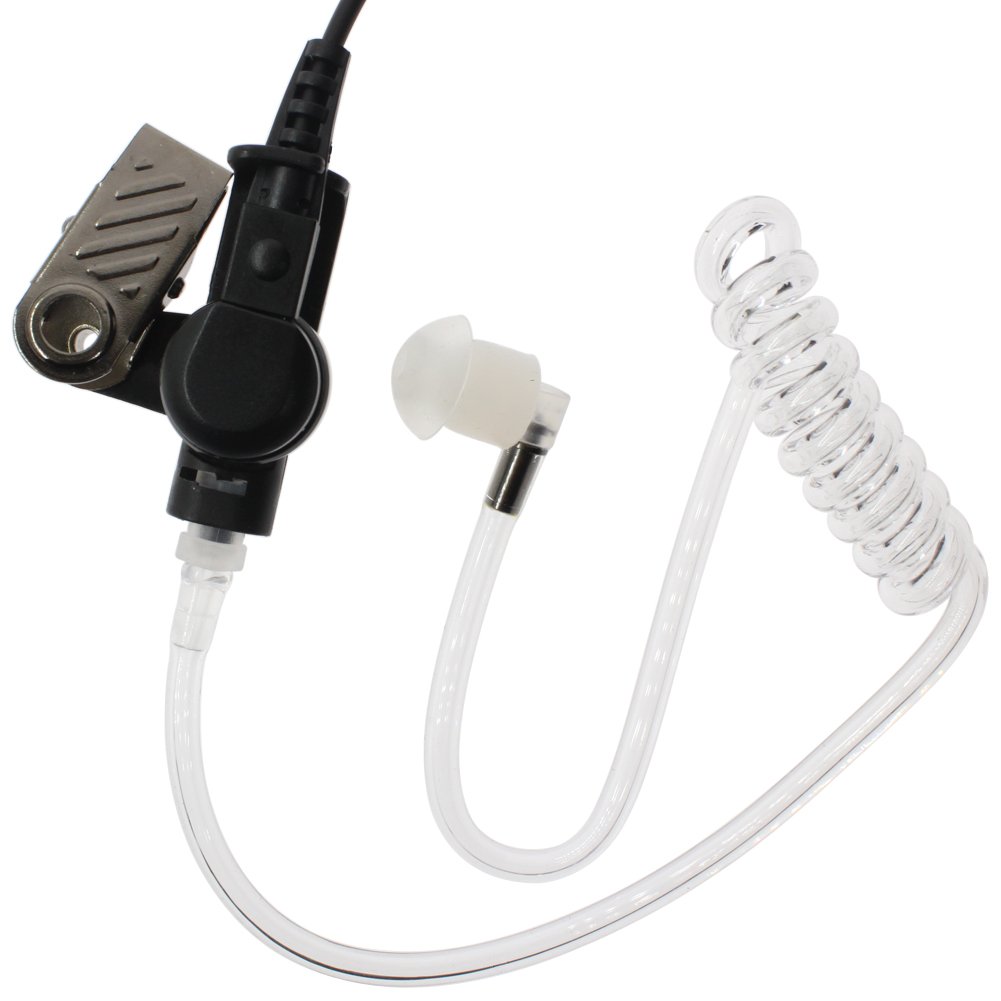 3 Wire Pro Covert Acoustic Tube Earpiece Headset with Mic for Motorola Radio 2-Pin (CLS1110, CLS1410, CLS1413, CLS1450, CLS1450C) - Ideal for Security, Surveillance & Discreet Communication