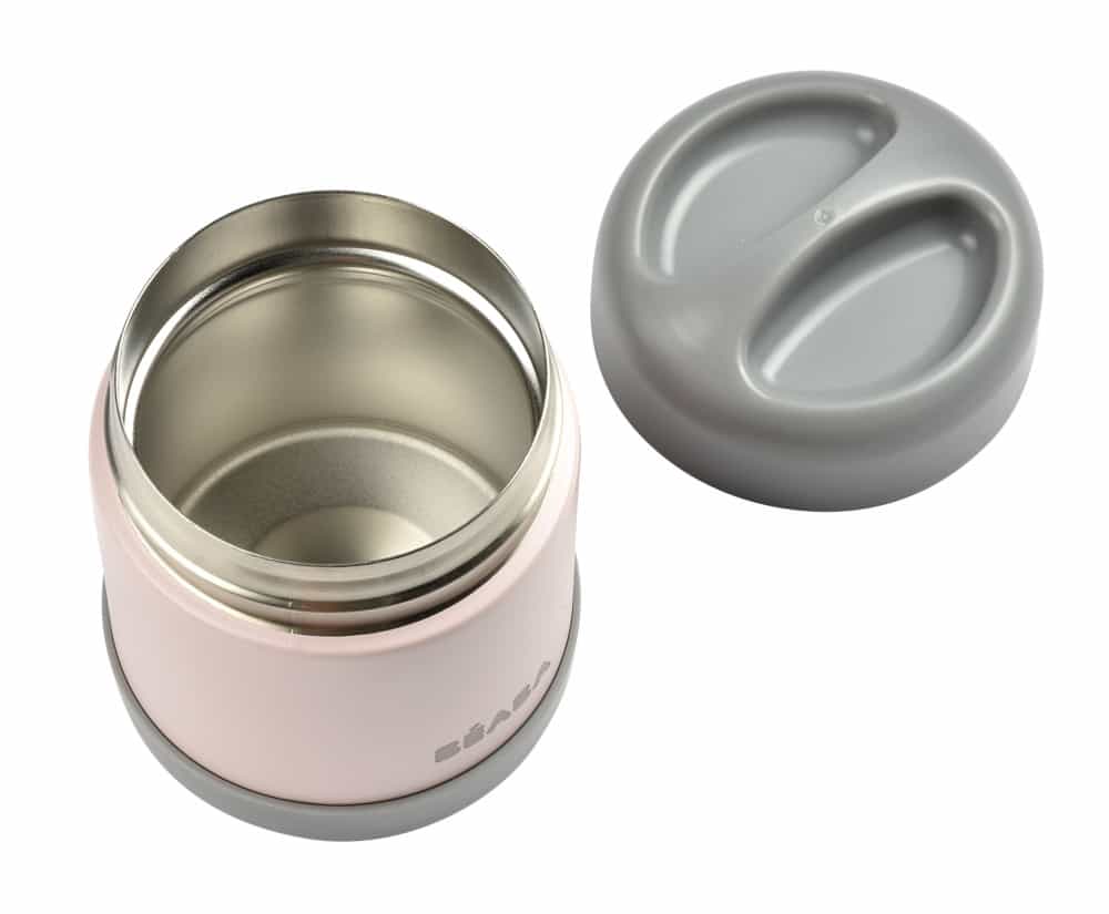 BEABA Stainless Steel 10 oz Baby Food Storage Jar - Airtight Container for Homemade Purees, Snacks & Breastmilk | Perfect for On-the-Go Feeding, Daycare & Travel