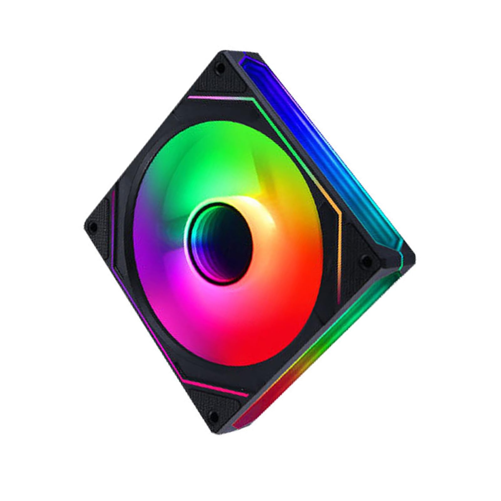 120mm ARGB PC Case Fan - 5V 3Pin Addressable RGB Cooling Fan with PWM Control for Desktop Computer, Gaming PC & Workstation - Perfect for Case Cooling, CPU Heatsink & RGB Lighting Setup