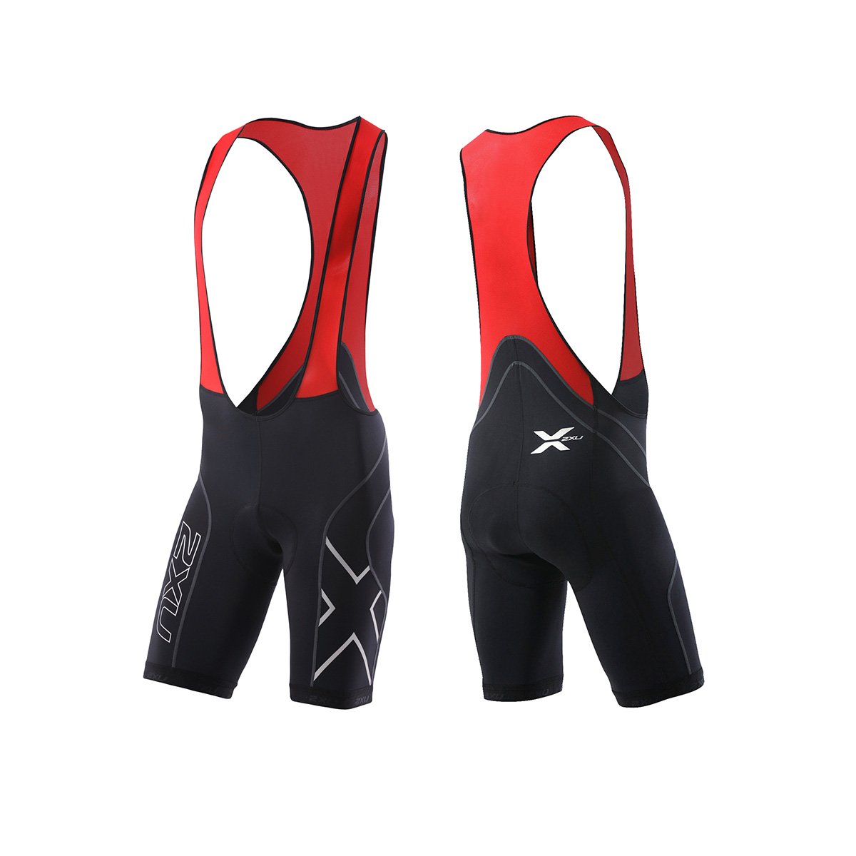 2XU Men's Compression Cycling Bib Shorts - High-Performance Bike Shorts for Comfort & Speed - Ideal for Road Cycling, Triathlons & Training