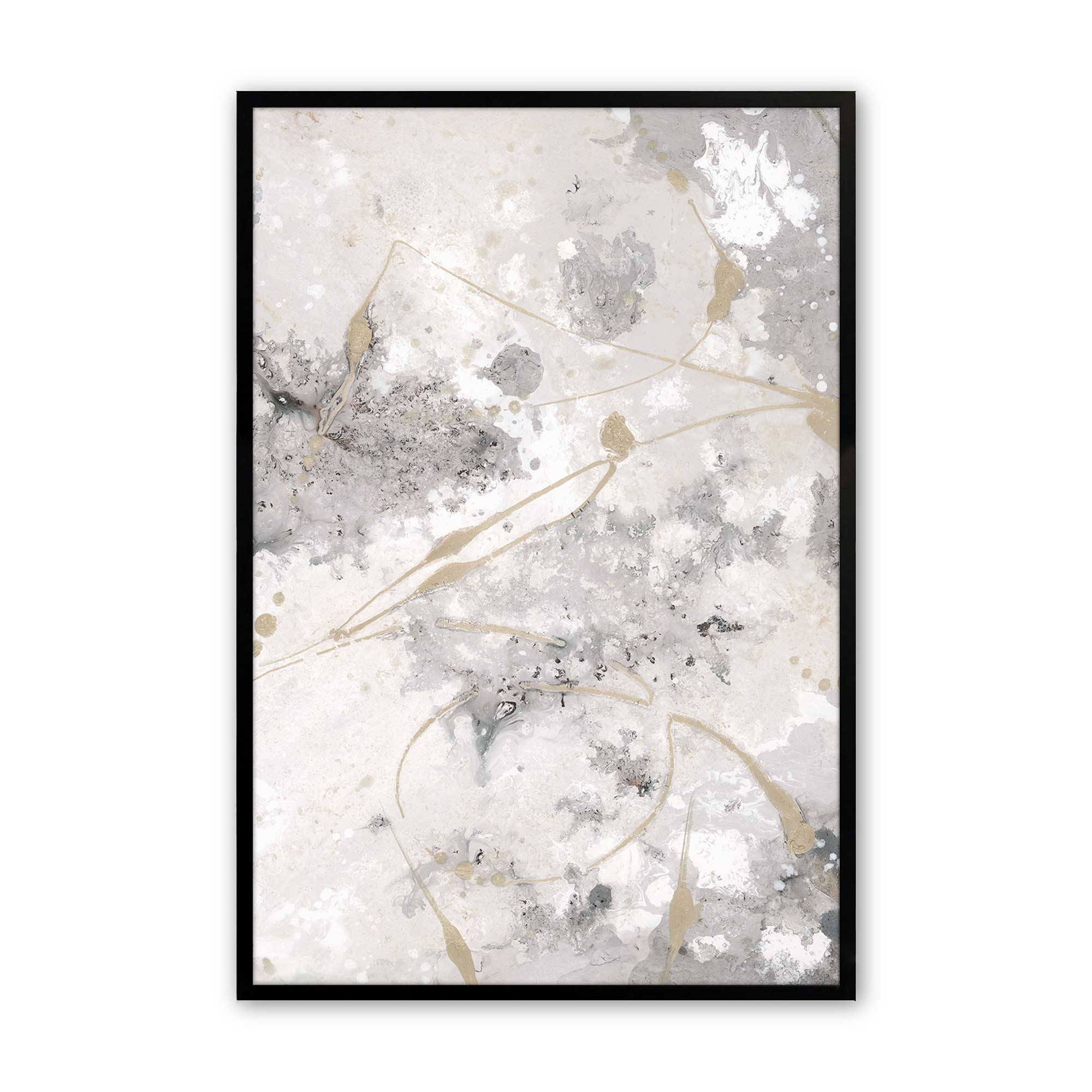 Gilded Whispers v2 Print - Premium Wall Art Decor for Living Room, Bedroom & Office | Elegant Home Decor Painting | Modern Art Print for Housewarming Gift