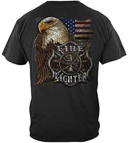 023-firefighter Eagle and Flag