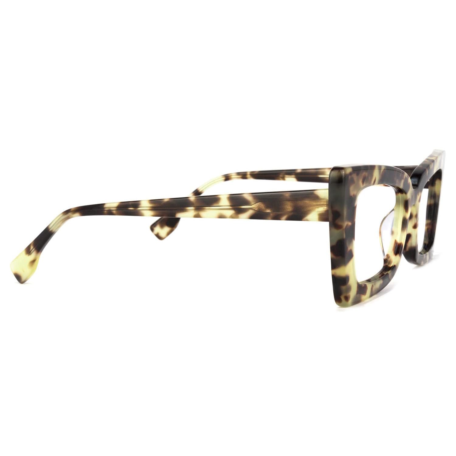 Zeelool Retro Blue Light Blocking Glasses for Women - Thick Acetate Rectangle Frame (VFP0236) - Reduce Eye Strain for Work, Gaming & Screen Time