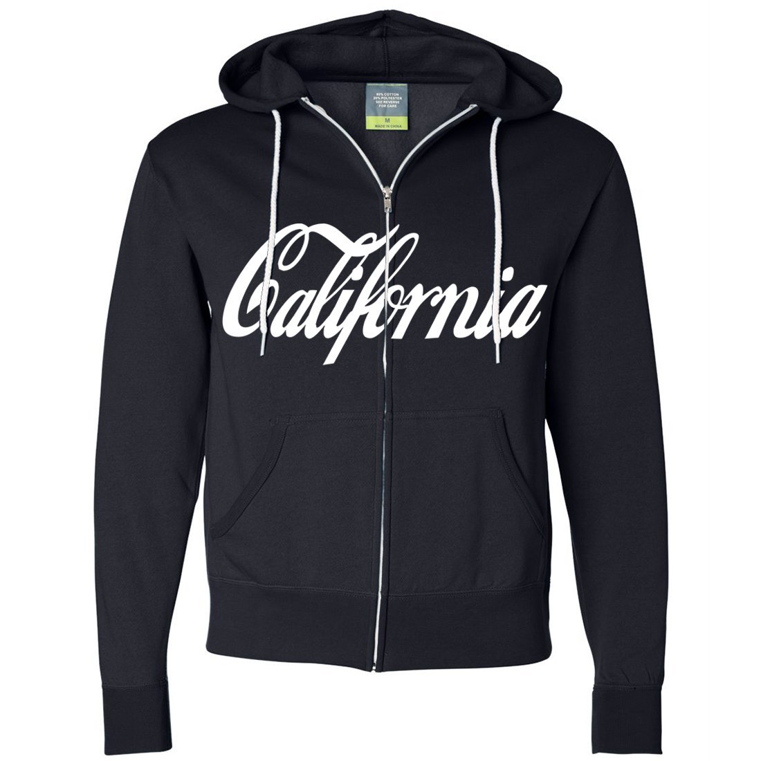 California Cola Zip-Up Hoodie for Men & Women | Dolphin Shirt Co | Soft Cotton Pullover with Front Pocket | Perfect for Casual Wear, Street Style & Outdoor Activities