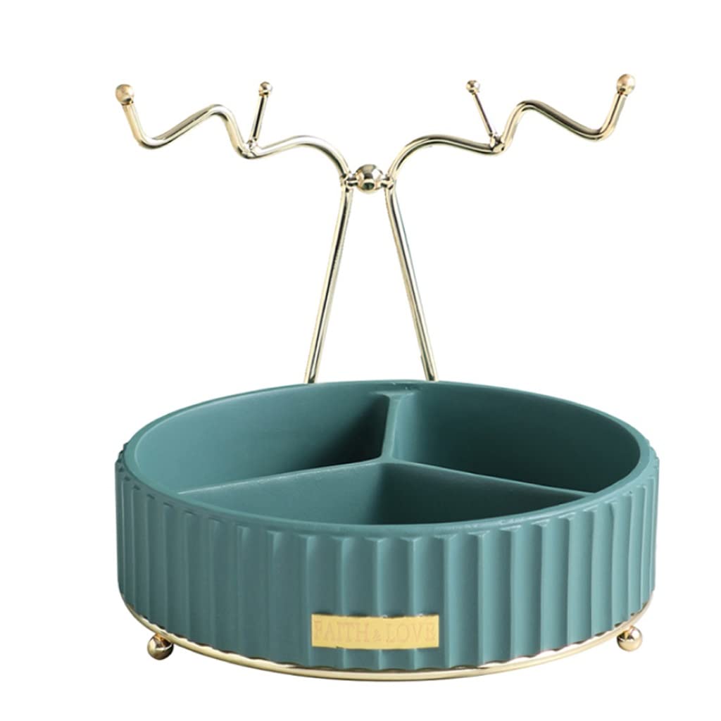 Blue Resin Key & Jewelry Organizer Bowl - Creative Desk Storage Box for Keys, Jewelry, Candy & Small Items - Perfect for Home, Office & Vanity Decor