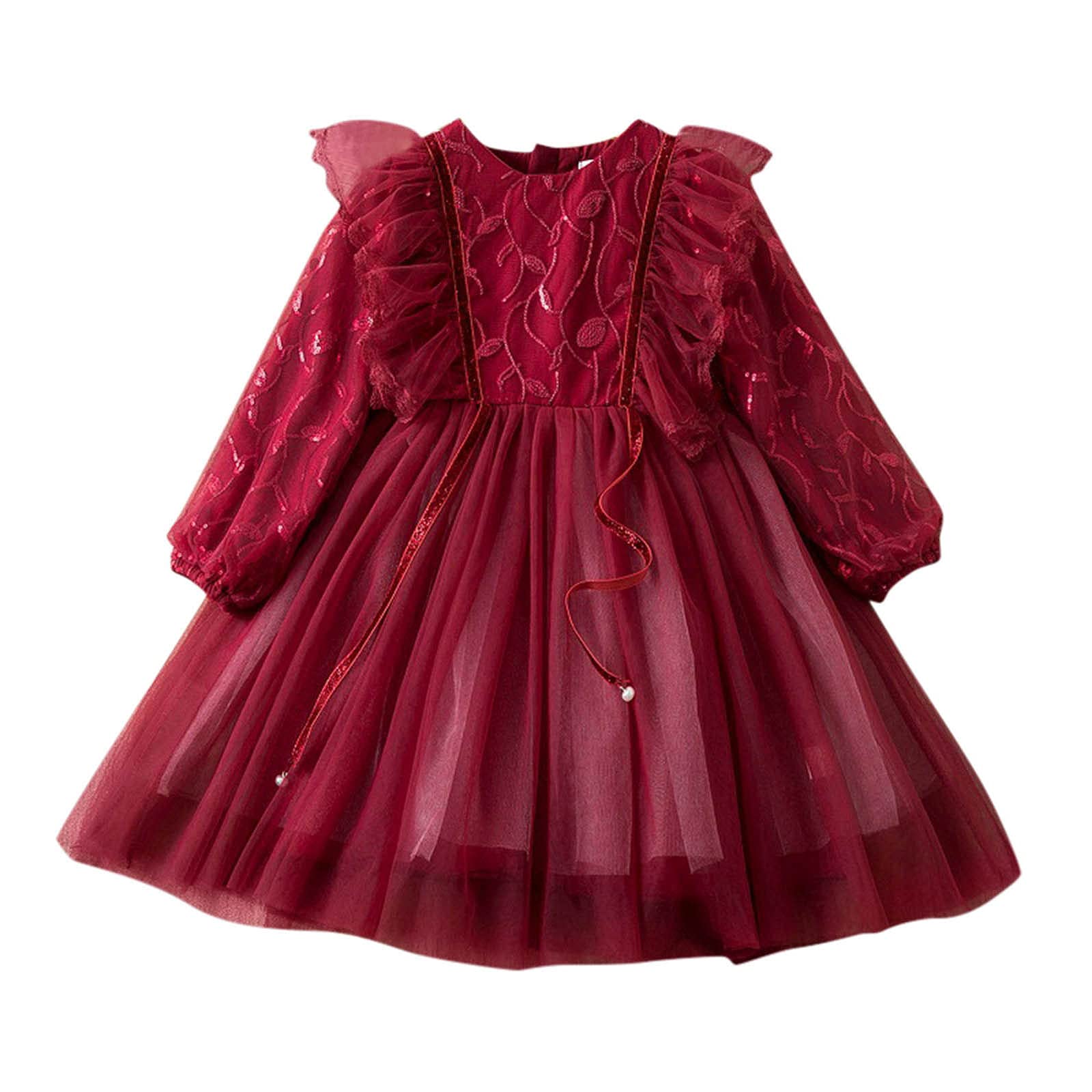 Princess Dress for Girls - Elegant Lace Ruffles & Tulle Pageant Gown for Birthday Party, Wedding & Special Occasions | Perfect for Pageants, Tea Parties & Dress-Up Play