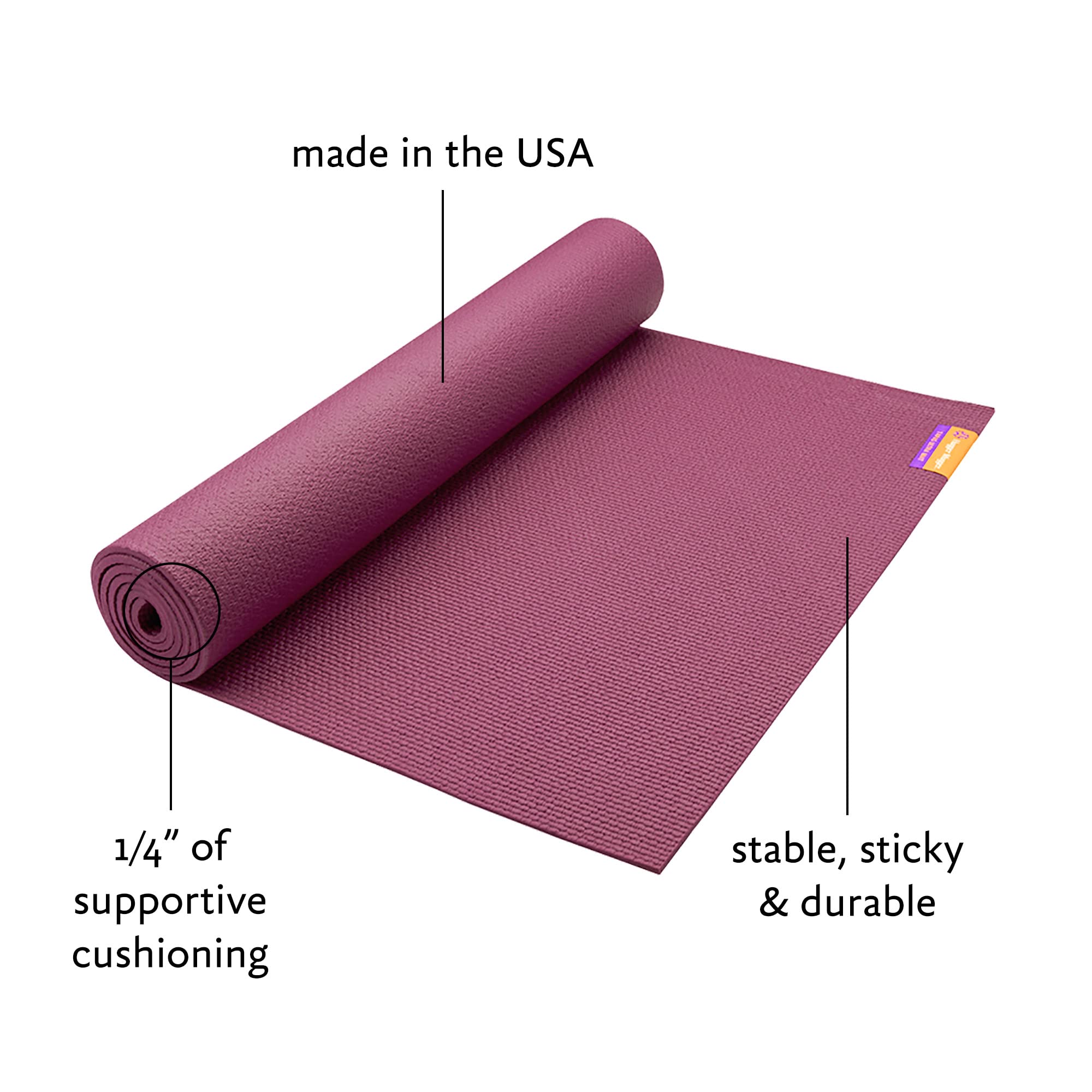 Hugger Mugger Tapas Ultra Yoga Mat - 1/4