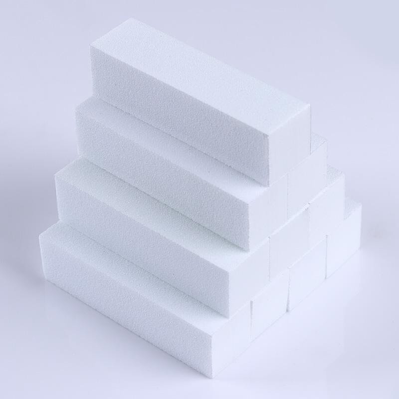 Professional White Nail Buffer Sanding Block for Smoothing & Polishing - Perfect for Manicures, Pedicures & DIY Nail Care at Home or Salon