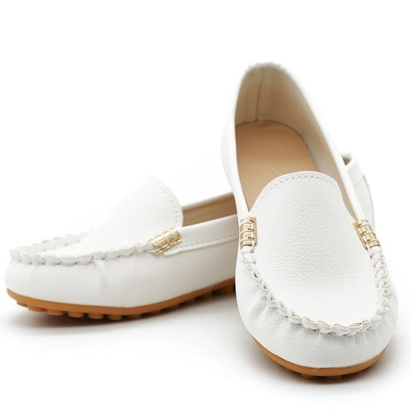 Women's Casual Denim Flat Shoes - Comfortable Slip-On Loafers for Everyday Wear | Perfect for Work, Travel & Outings