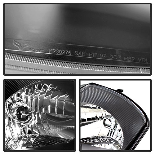 AKKON Black Bezel Headlights & Tail Lights Combo for Mitsubishi Eclipse - Replacement Left & Right Lamps - Perfect for Night Driving & Car Customization