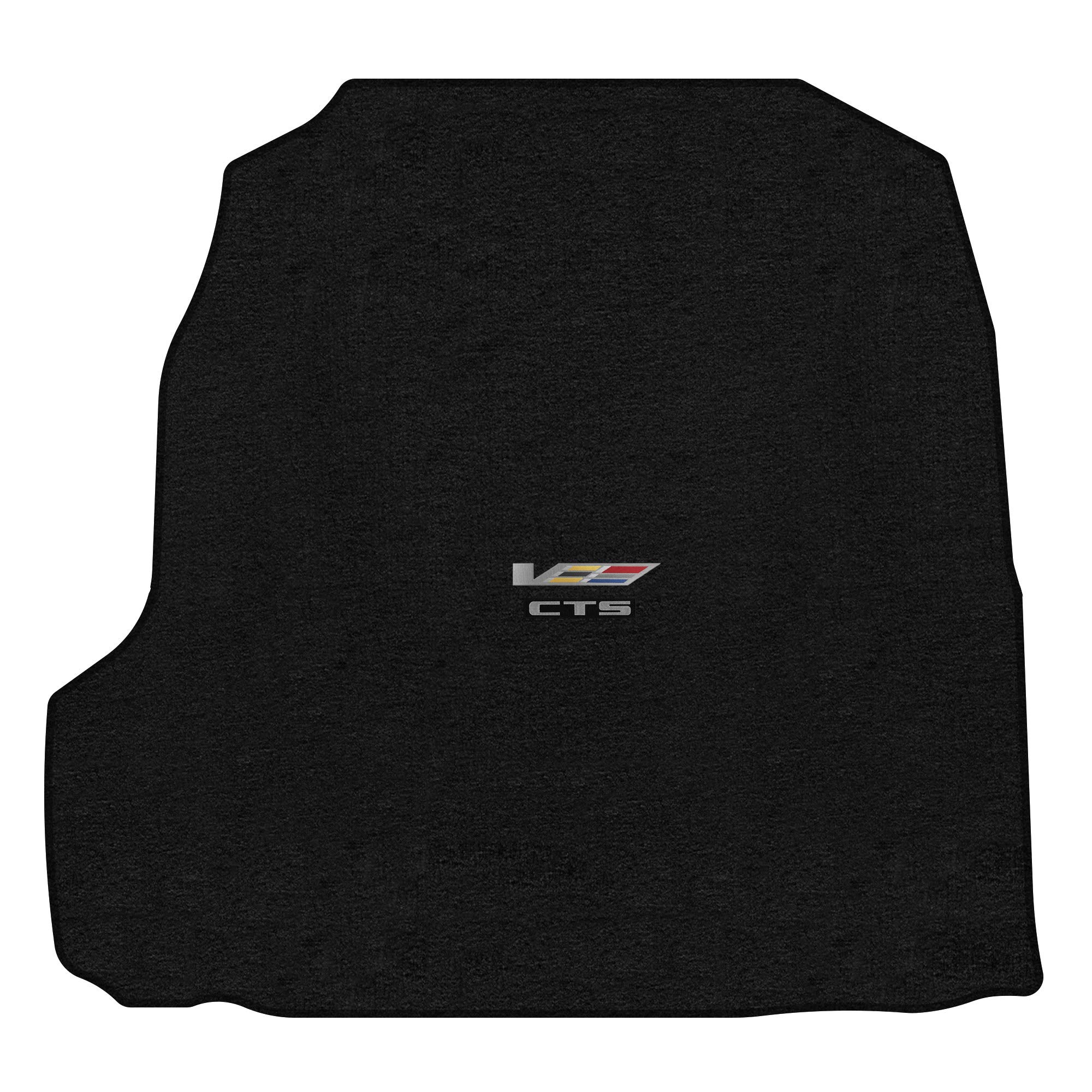 Premium Custom-Fit Carpeted Floor Mats for Cadillac CTS-V Sedan 2016-2020 - Luxury Car Floor Liners with Large Emblem (Charcoal, Includes Trunk Mat) - Perfect for Daily Commuting & Road Trips