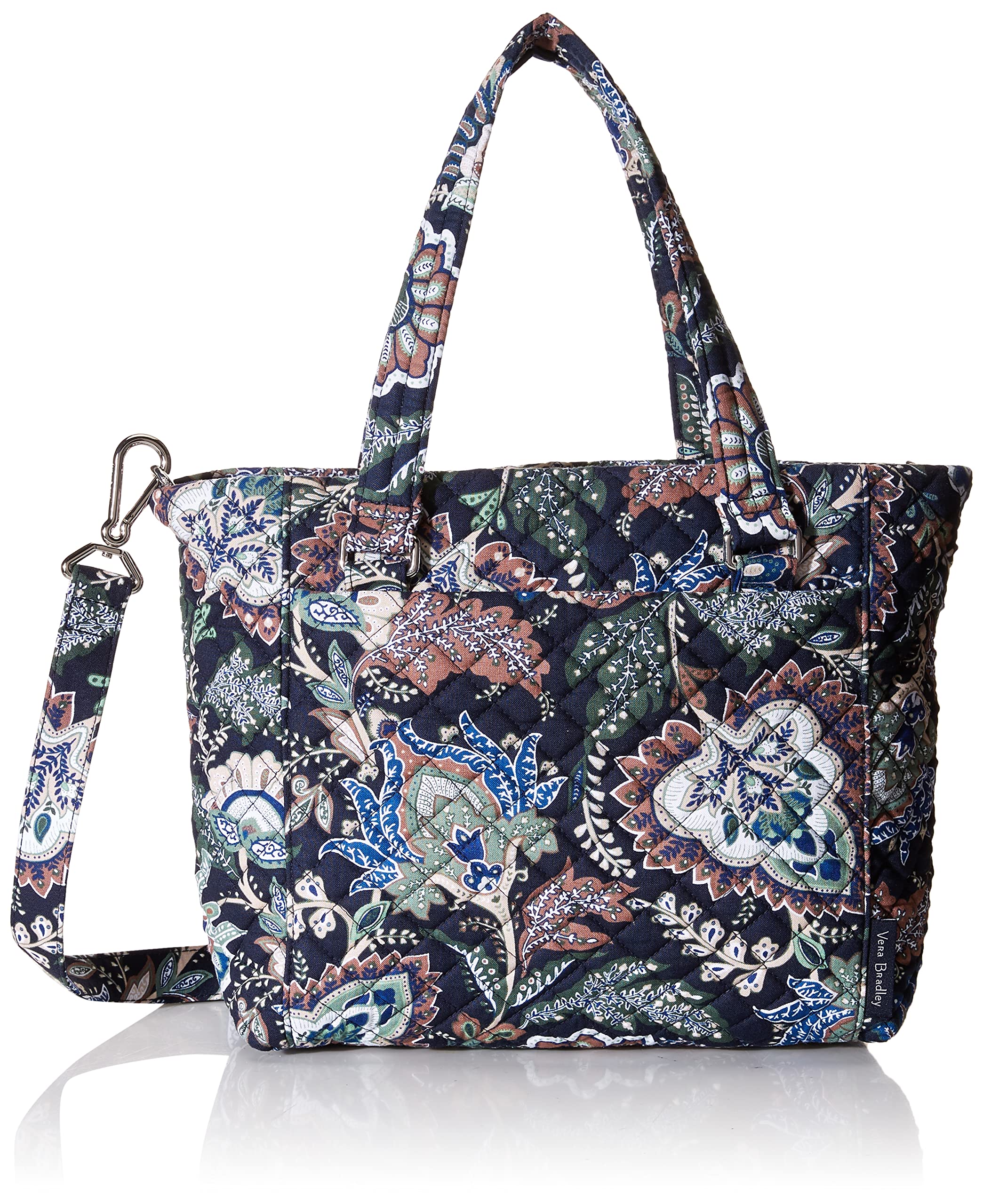 Vera Bradley Cotton Multi-Strap Shoulder Bag - Stylish Crossbody Satchel Purse for Women, Perfect for Work, Travel & Everyday Use