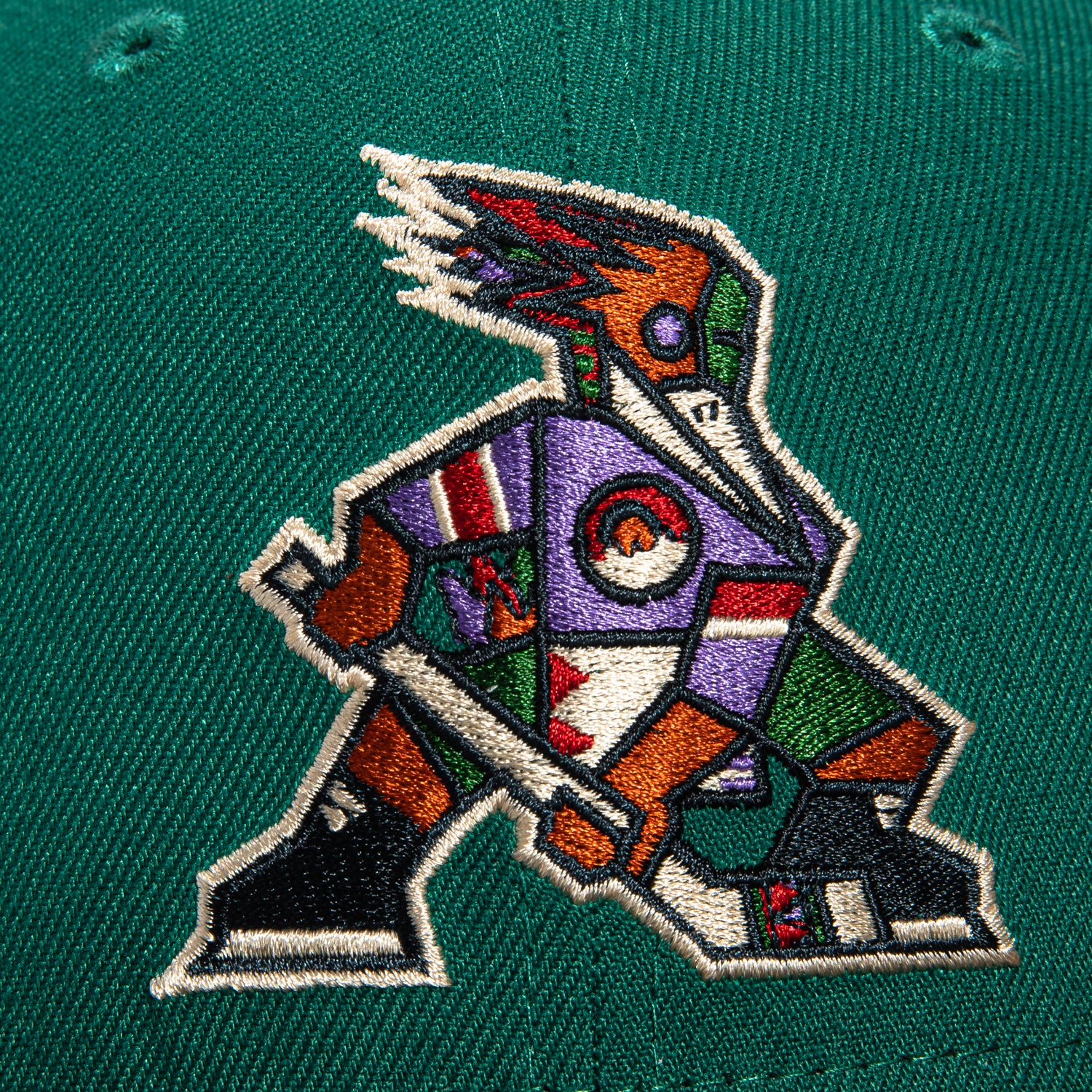 New Era 59Fifty Tucson Roadrunners Inaugural Patch Alternate Snapback Hat - Green & Black | Official MLB Baseball Cap for Men & Women | Perfect for Games, Sports Events & Streetwear Fashion