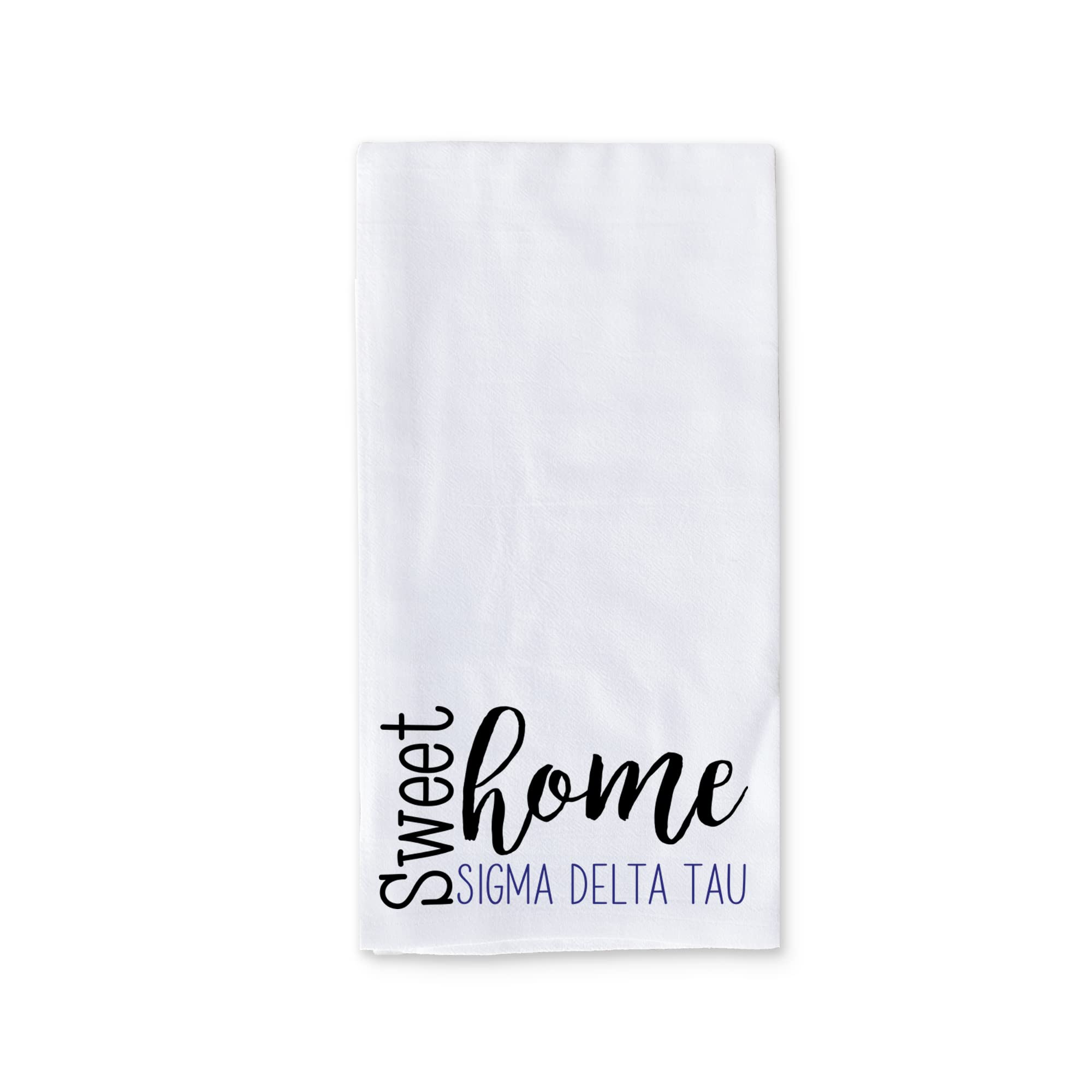 Sigma Delta Tau Sorority Kitchen Towels - Sweet Home Dish & Tea Towels for Kitchen Decor - Perfect for Gifts, Dorm Room, and Sorority House Decorations