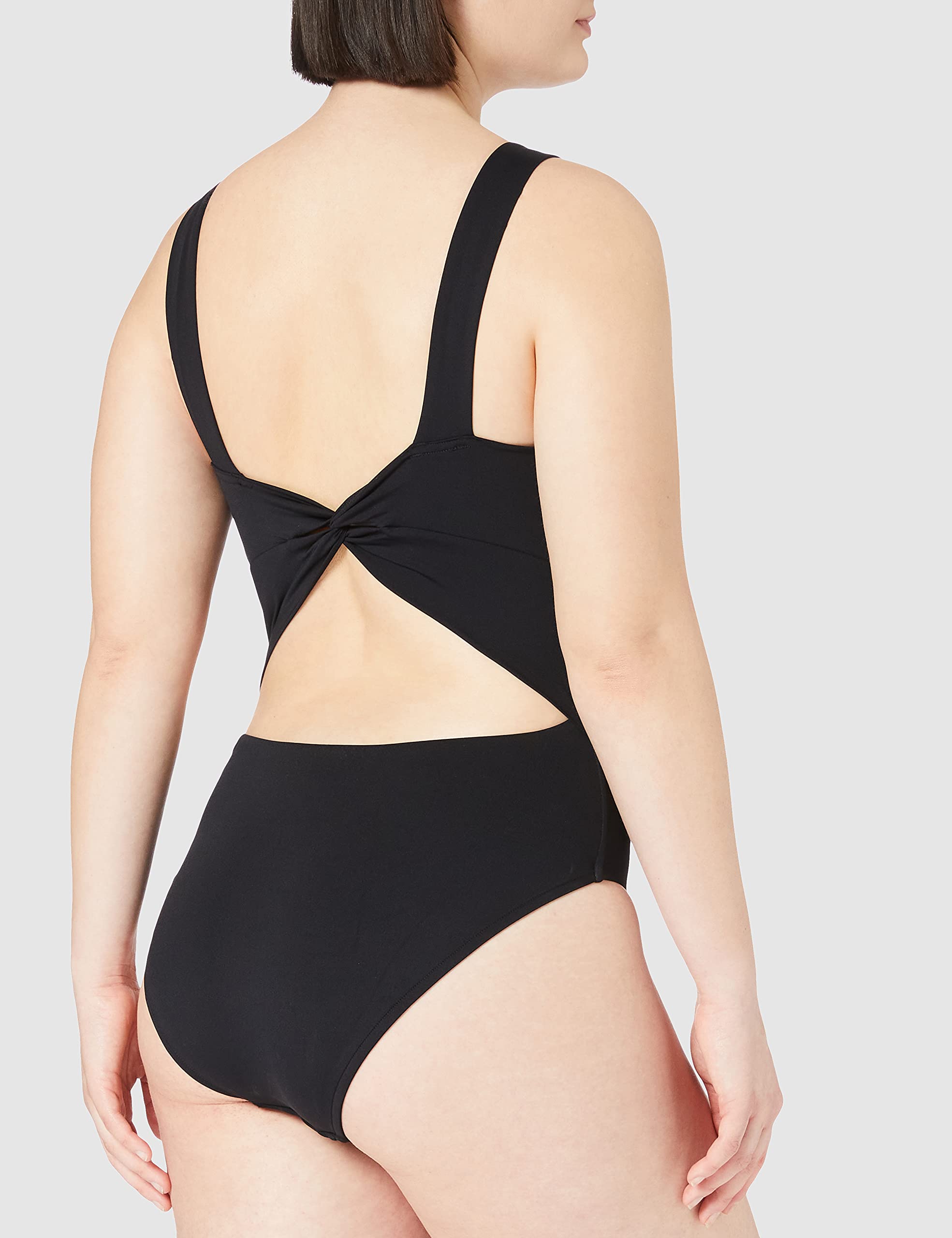 Seafolly Women's High Neck One Piece Swimsuit with Twist Back Detail - Stylish Swimwear for Beach, Pool & Vacation | Perfect for Swimming, Sunbathing & Water Sports