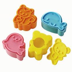 Animal Friends Sandwich Cutter and Stamp Set - Fun Kids Lunch Box Accessories for School, Picnics & Parties - Creative Sandwich Shapes for Children's Meals