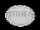 10 1/4 Inch Round White Plastic Dinner Plates with Silver Band - 120 Count Bulk Pack for Parties, Weddings, Catering & Events