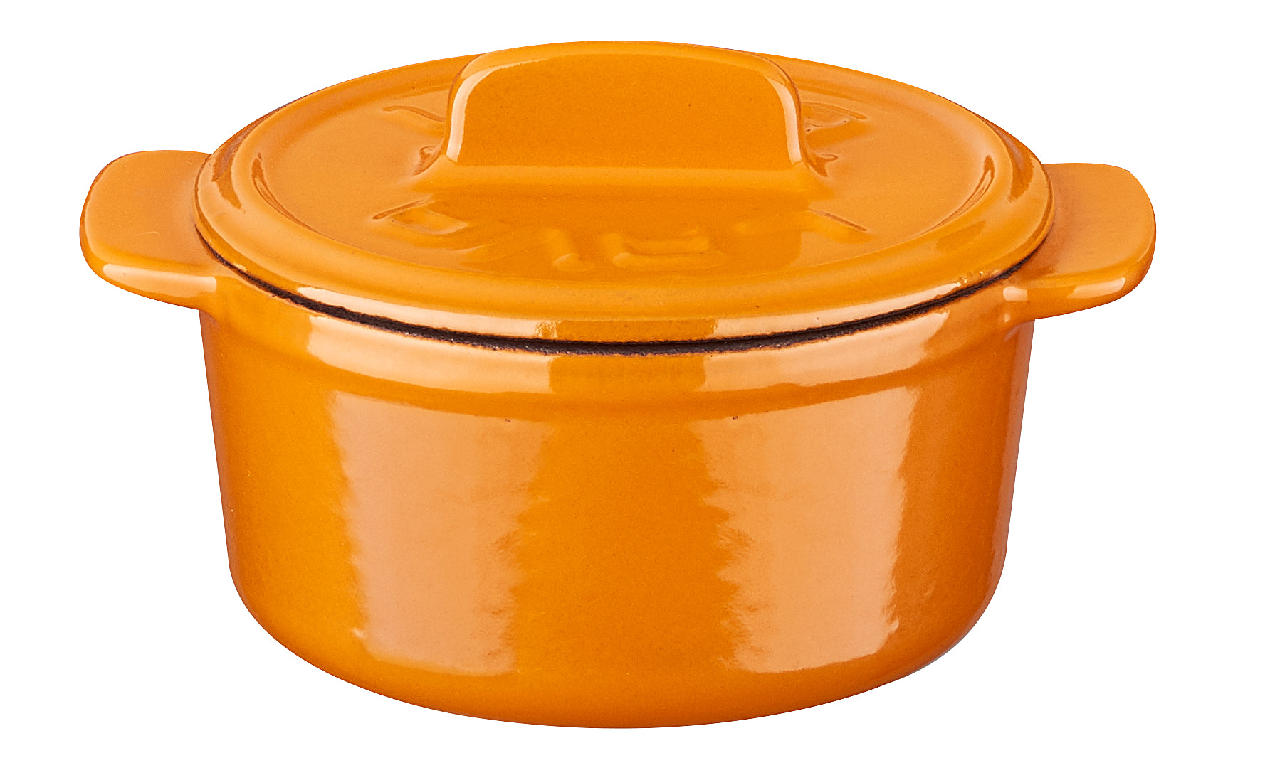 Mini Casserole Cocotte 9cm / 3.54 Inch - 0.30L / 10oz Small Cast Iron Dutch Oven - Perfect for Baking, Serving Individual Desserts & Side Dishes