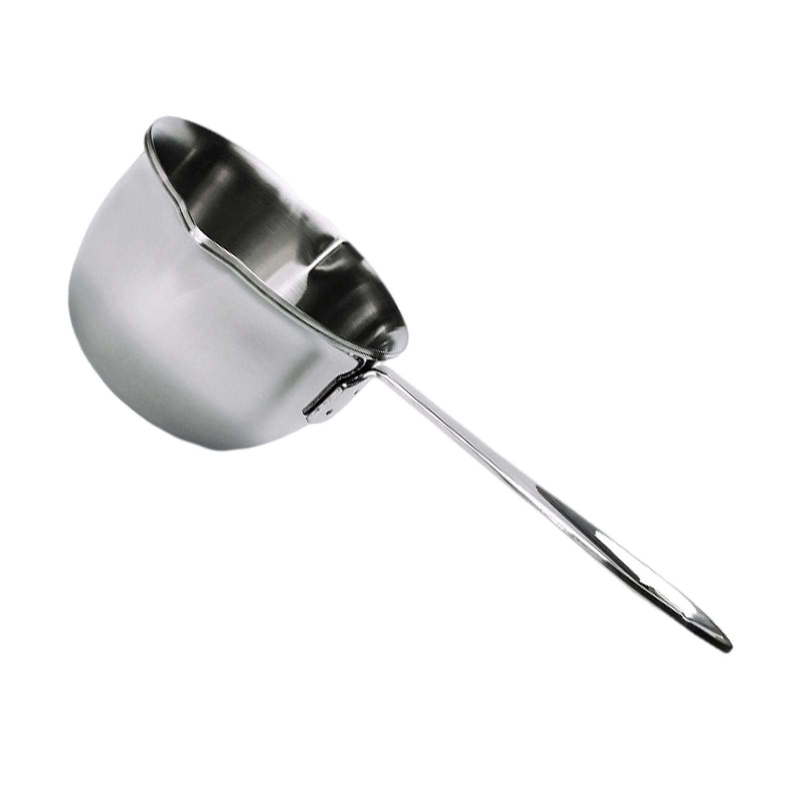 FAKEME Butter Coffee Milk Warmer - Mini Butter Melting Pot with Dual Pour Spout, 18/10 Tri-Ply Stainless Steel - Large Capacity for Coffee, Tea, Hot Chocolate & Cooking - Perfect for Home, Office & Cafe Use