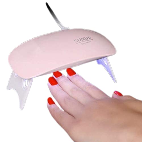 GNOLY Mini UV LED Nail Lamp - Portable Gel Light Mouse Shape Nail Dryer with USB Cable for All Gel Polish | Perfect for Home Manicures, Travel & Salon Use