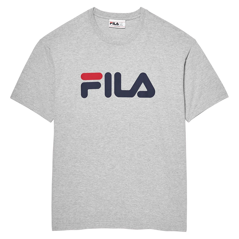 Men's Classic Logo Tennis Tee - Soft Cotton Short Sleeve T-Shirt for Casual Wear & Sports - Grey Heather (Perfect for Gym, Tennis & Everyday Outfits)
