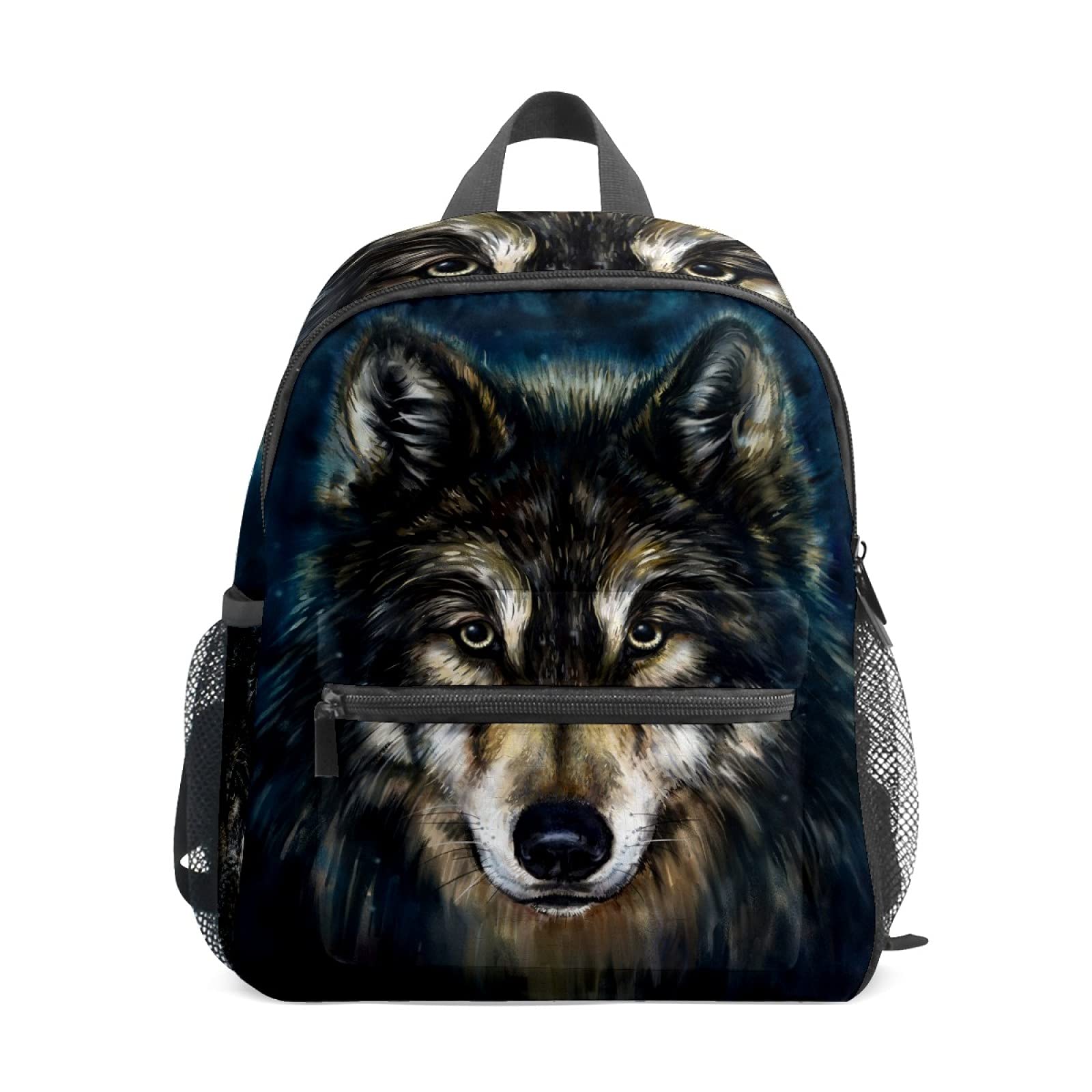 **Galaxy Wolf Mini Backpack for Girls & Women - Cute Small Backpack Purse for School, Travel, Daypack - Kids, Teens & Adults (Perfect for School, Outings & Casual Use)**