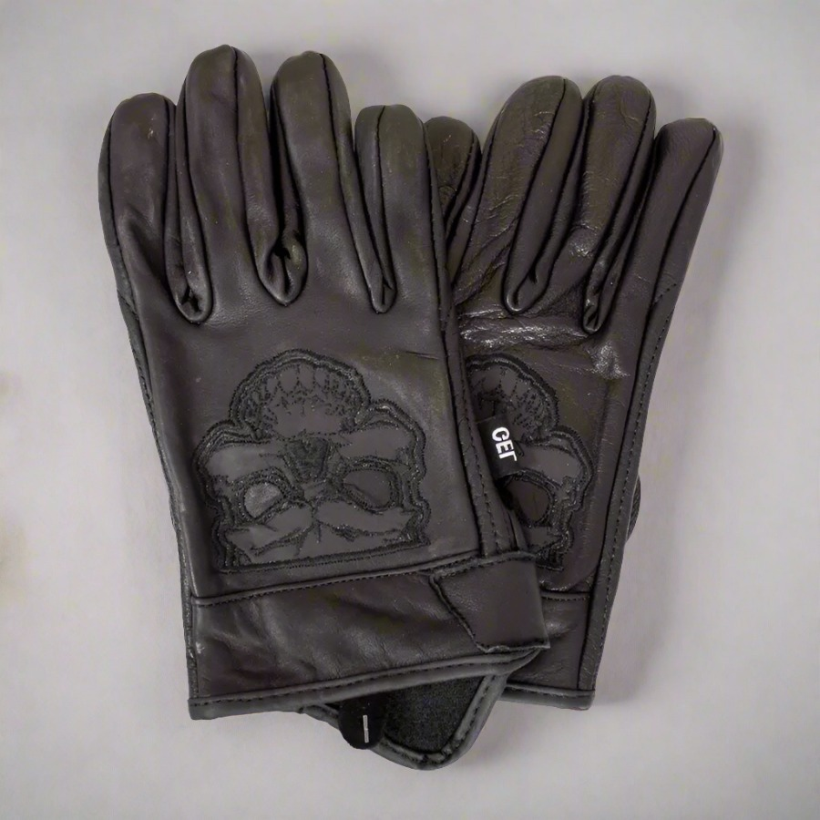 BOL/Open Road Reflective Skull Gloves for Men - High Visibility Winter Gloves for Motorcycle Riding, Cycling & Outdoor Activities