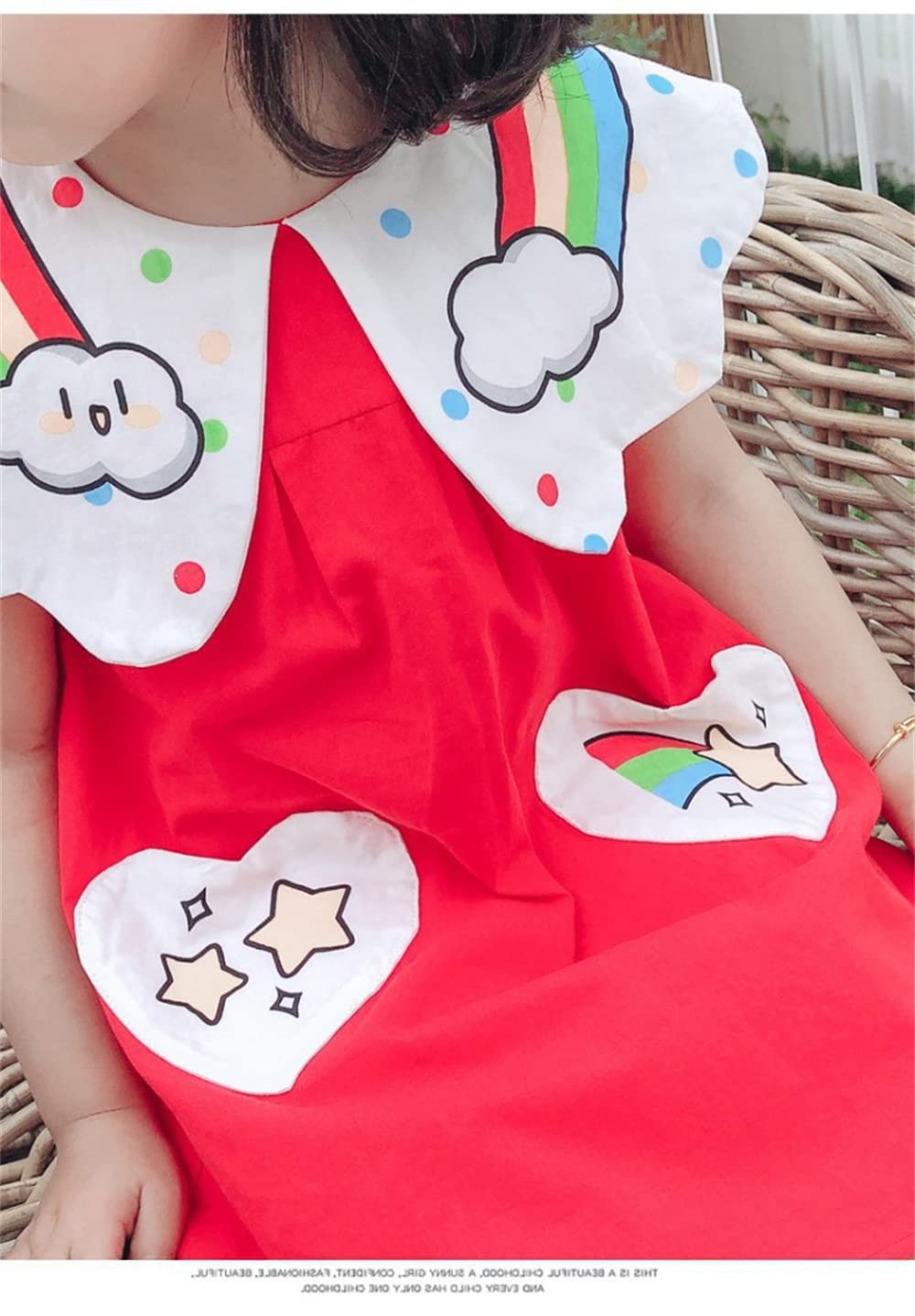 **CuteOn Princess Dress for Toddler Girls - Rainbow Tutu Dress for Birthday, Photo Shoot & Party (Ages 1-3)**