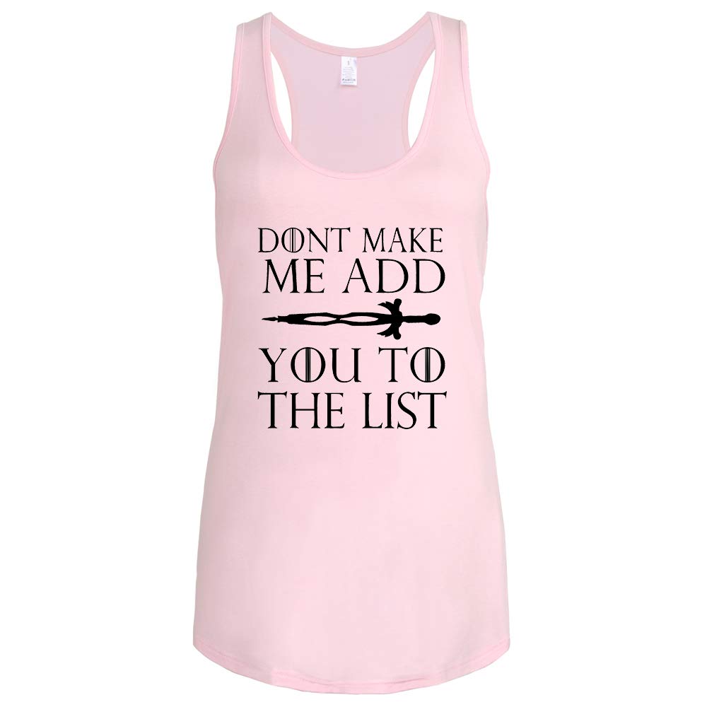 FANNOO Women's Workout Muscle Tank Tops - Game of Thrones Inspired Gym Shirts with Funny Sayings | Sleeveless Fitness Apparel for Running, Yoga & Weight Training