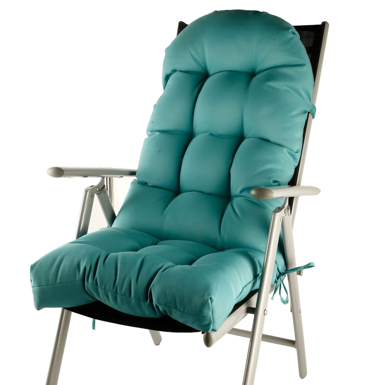 Premium Adirondack Chair Cushions - Waterproof & Fade-Resistant Outdoor Patio Cushions for High Back Rocking Chairs - Comfortable Sunscreen Seat Cushion (Lake Blue) - Perfect for Backyard, Deck, Poolside & Garden Relaxation