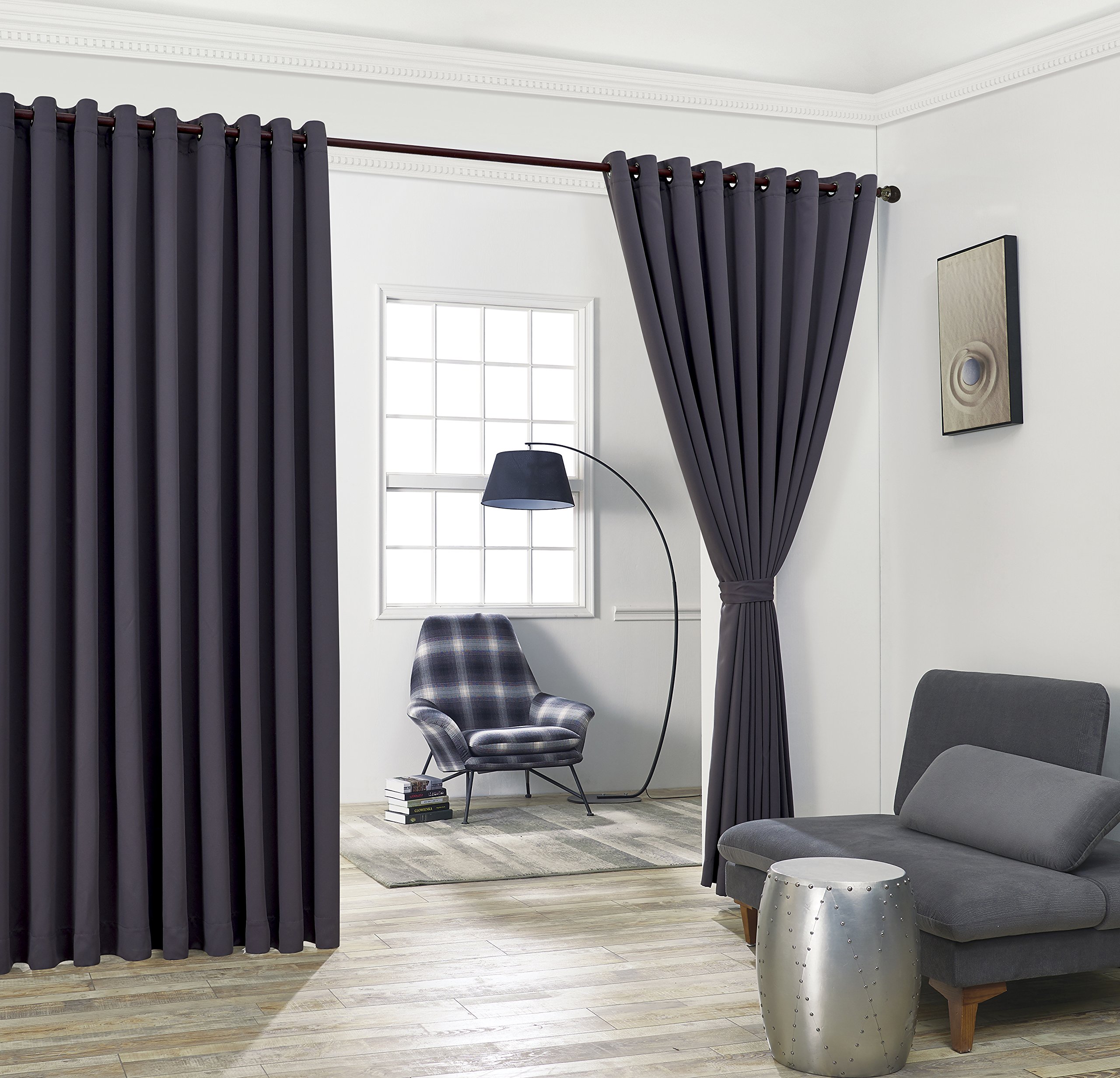 Premium Extra Wide Linen Curtain Panels - 108
