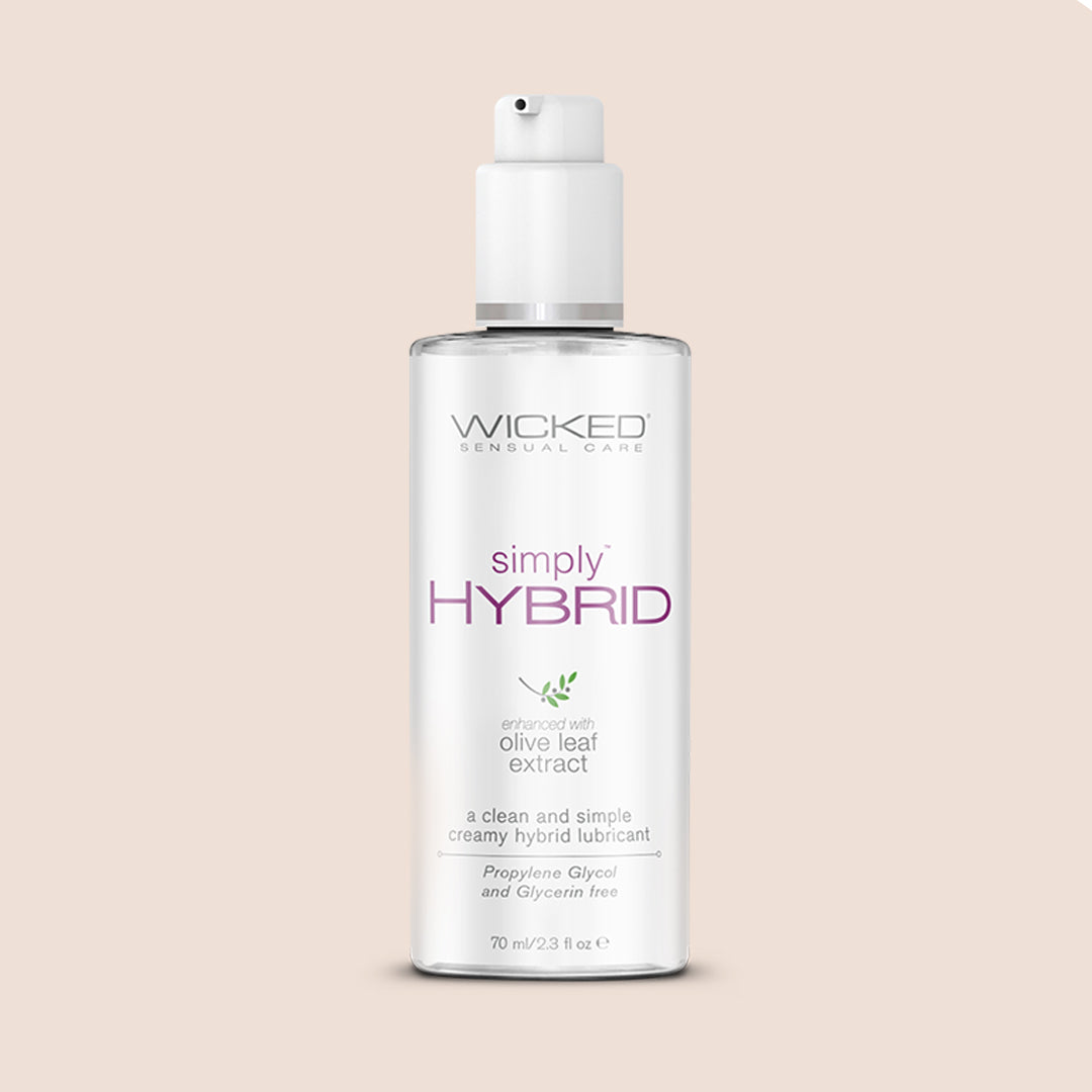 Wicked Simply Hybrid Lubricant - Water & Silicone Based Personal Lube for Enhanced Intimacy | Long-Lasting, Ultra-Smooth Formula for Couples & Solo Play | Perfect for Sensitive Skin & All Types of Toys