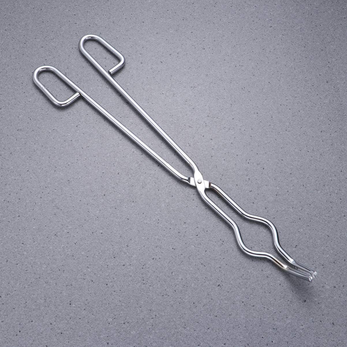 Laboratory Flask Tongs & Beaker Clamp Set - High Quality Flask Holder, Crucible Clamp for Chemistry Experiments, Science Class & Lab Research