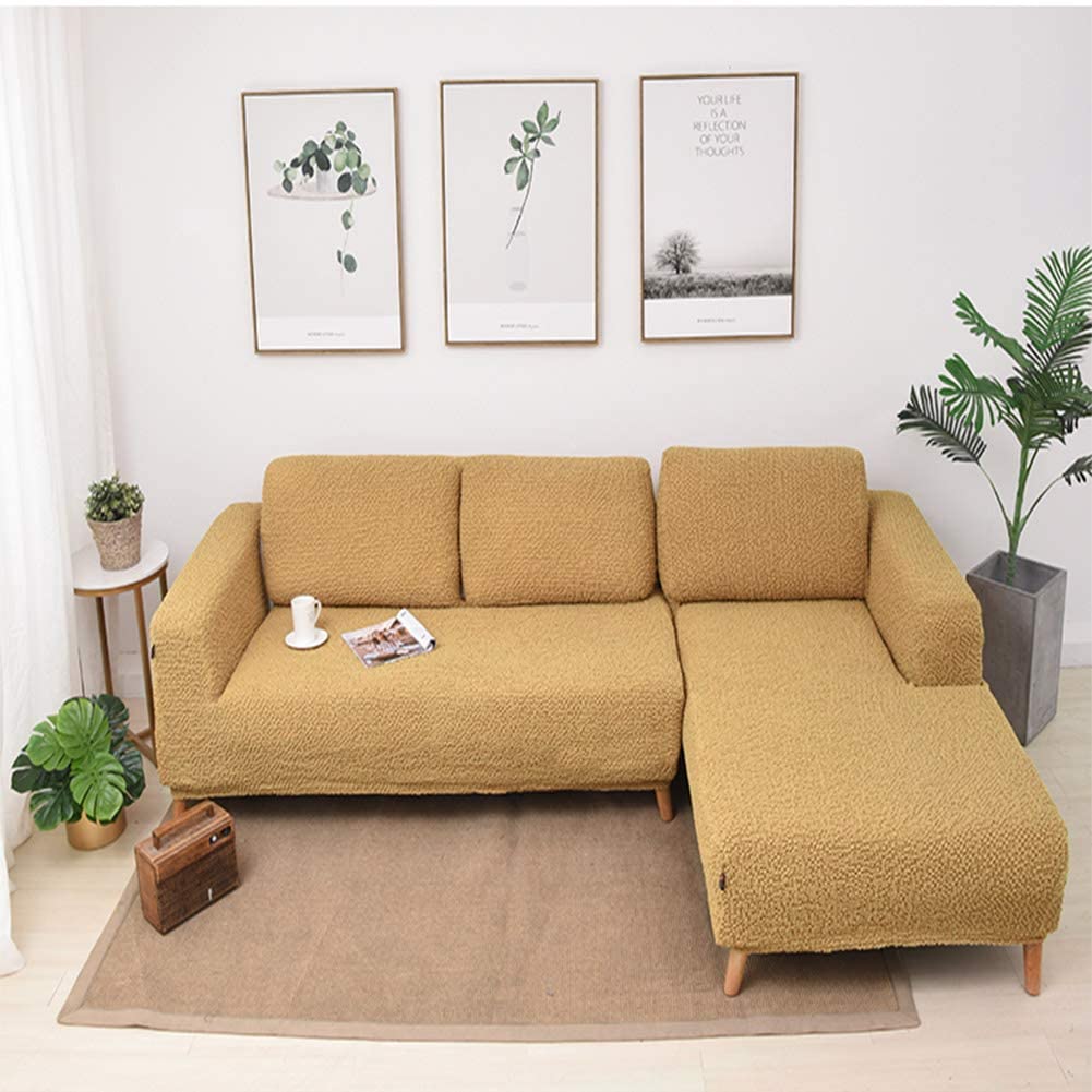 YQJYMFZ Stretch Sofa Slipcover - 1-Piece Washable Couch Cover, Wear-Resistant Furniture Protector for Living Room - Perfect for Pet Owners & Family Gatherings