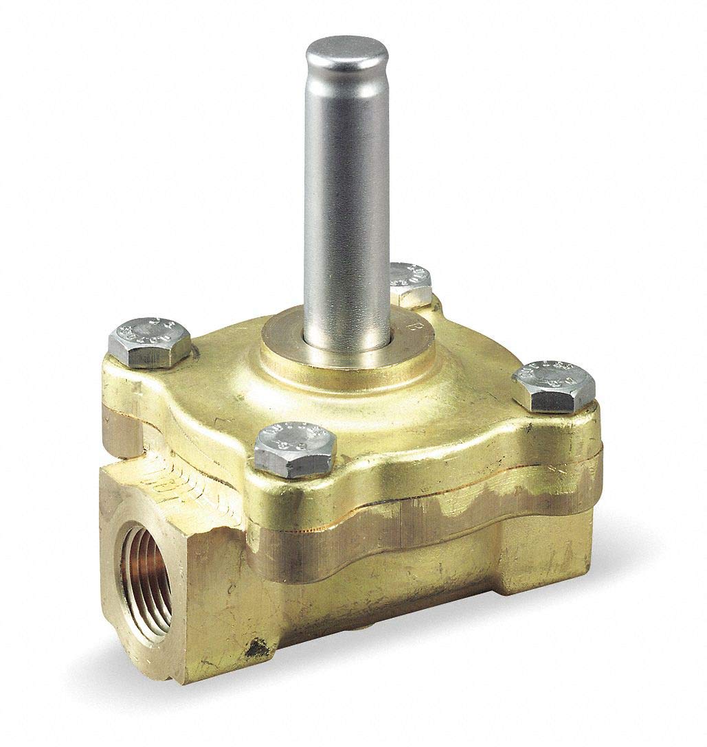 Dayton Brass 2-Way Normally Closed Steam Solenoid Valve Without Coil - Ideal for HVAC Systems, Boilers & Industrial Steam Applications