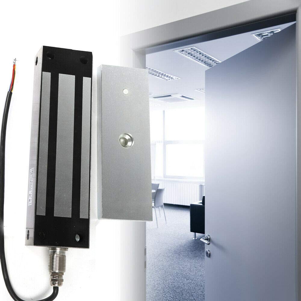 Heavy Duty Electromagnetic Gate Lock - 500KG (1200 Lbs) Holding Force, 450/240mA, Surface Mount for Enhanced Security | Perfect for Commercial Gates, Warehouse Entrances & High-Security Areas
