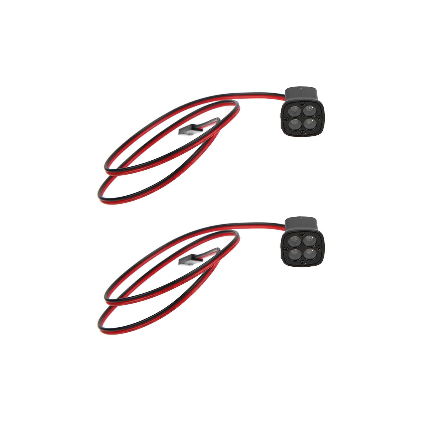 nwejron 1/10 RC Crawler Car LED Headlights - High Brightness Anti-Wear Replacement Spotlights for Off-Road Adventures and Night Driving
