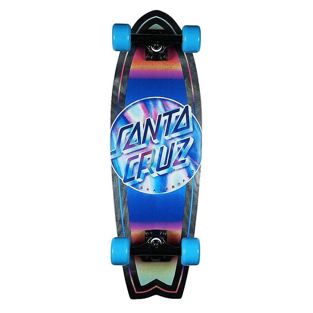 Santa Cruz Skateboard Iridescent Dot Shark Cruzer 27.7