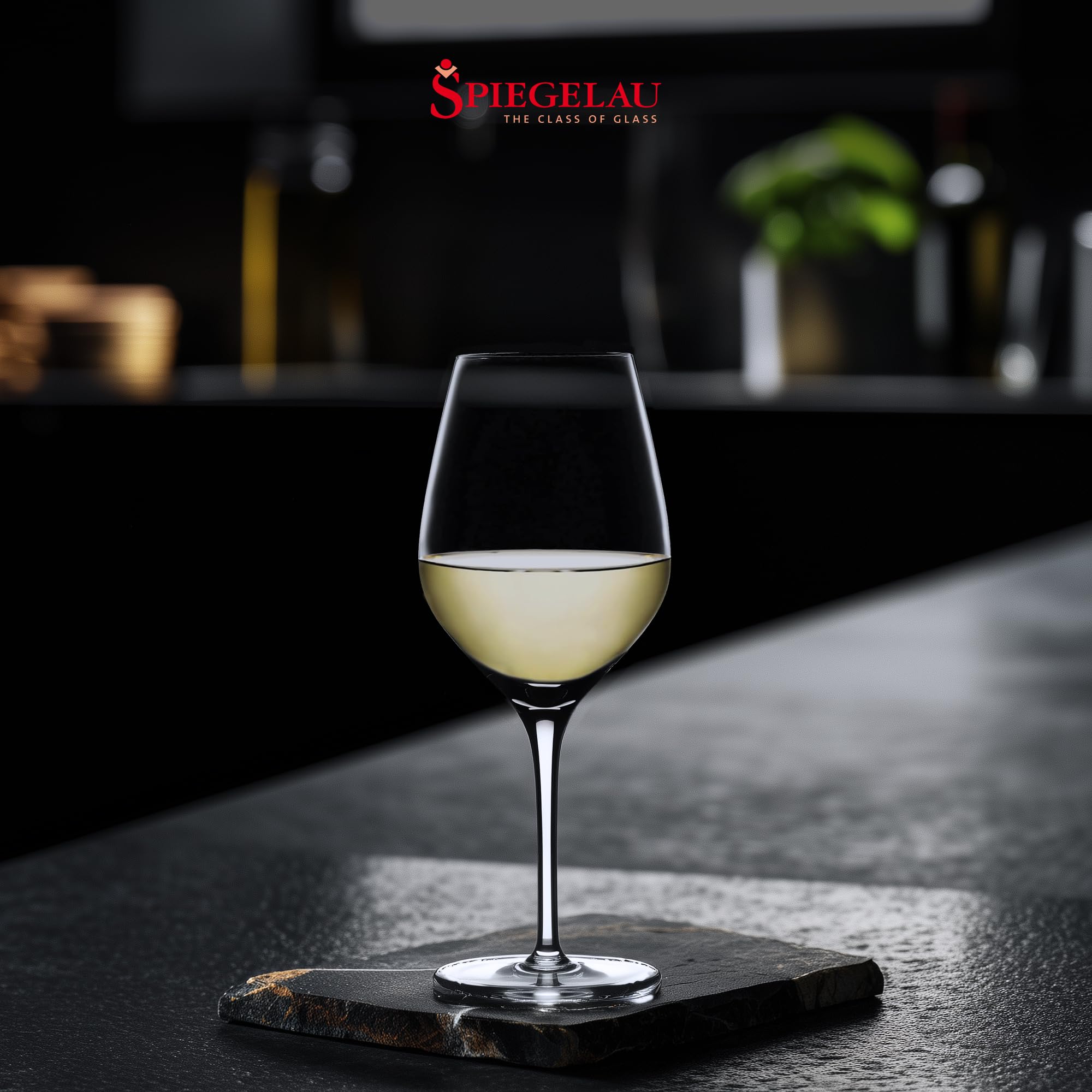 Spiegelau Authentis Small White Wine Glasses - Set of 4 Crystal Clear 360ml Wine Glasses for Chardonnay, Sauvignon Blanc & Riesling - Perfect for Dinner Parties, Wine Tasting & Gifts