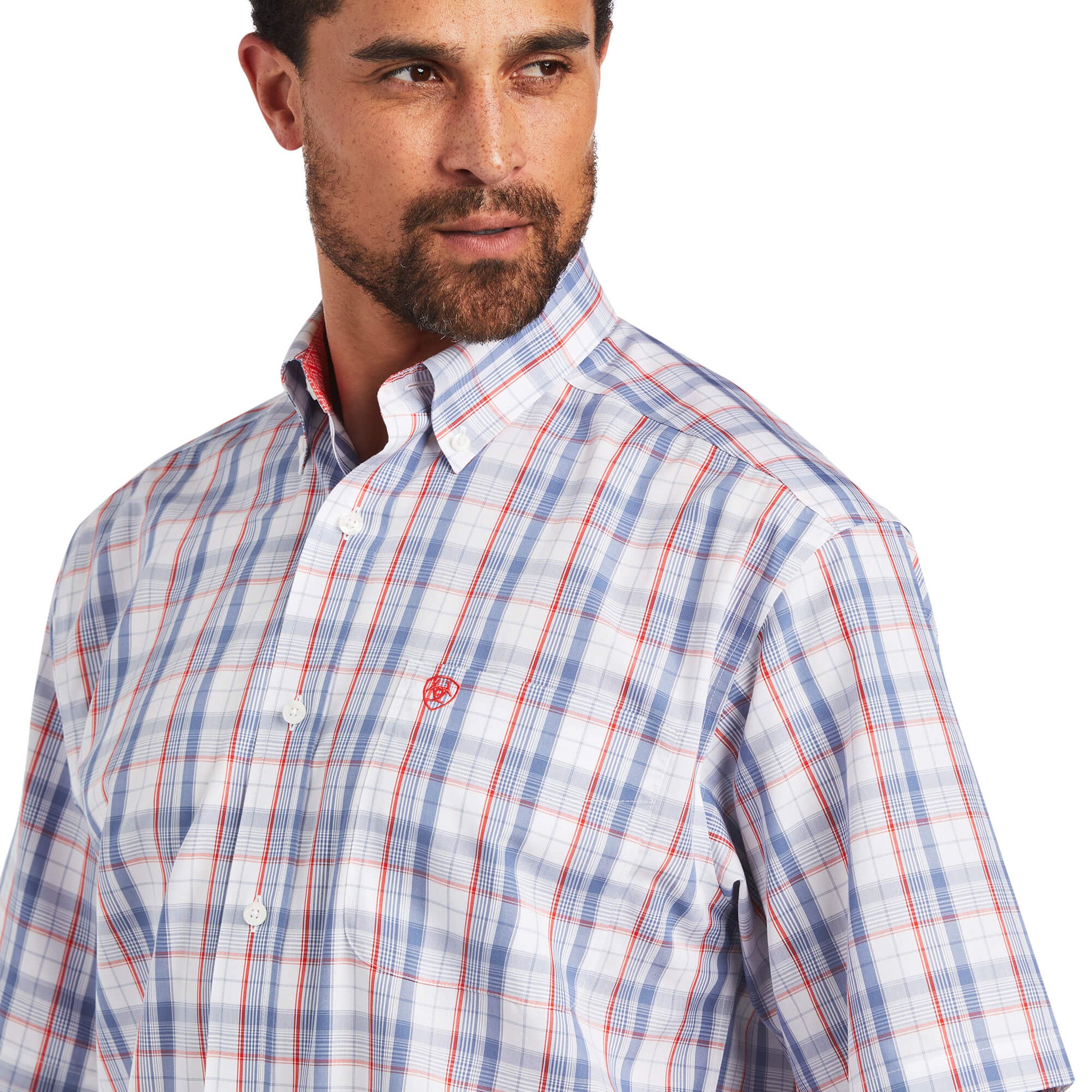 Ariat Men's Wrinkle-Free Nasir Classic Fit Button-Down Shirt - Comfortable Casual & Work Wear for Outdoor Activities & Office