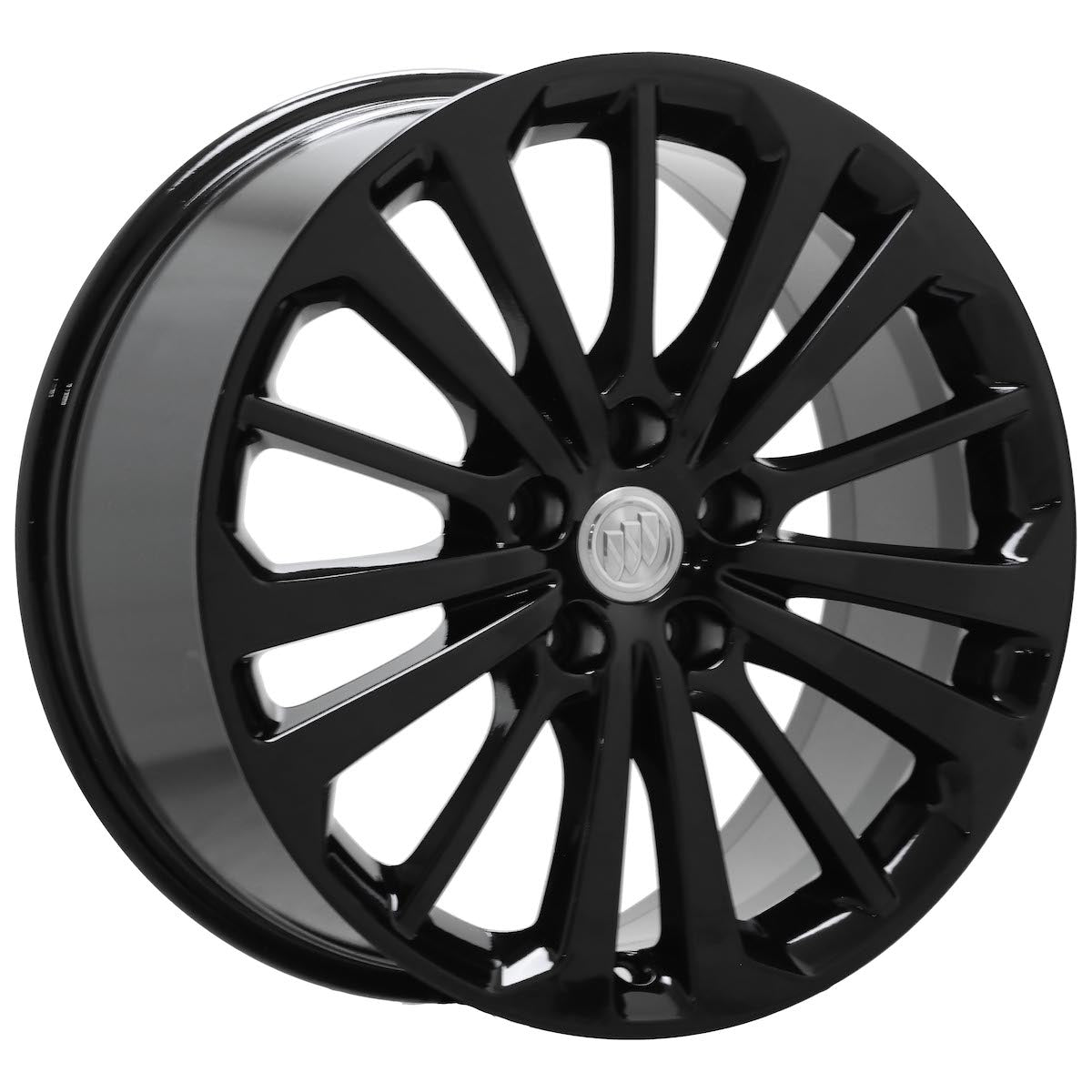 18 Buick Regal Gloss Black OEM Factory Wheels Rims Set of 4 (4812) - Perfect for Car Upgrades & Replacement Parts