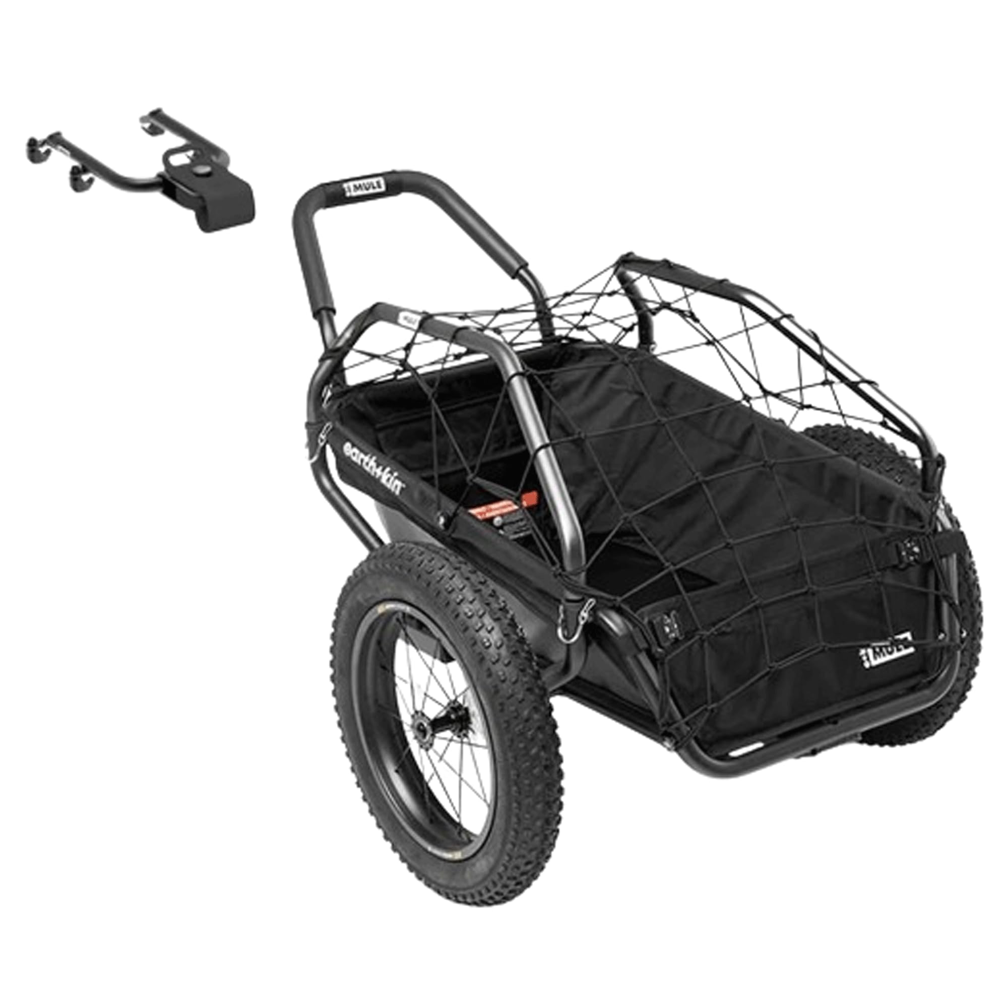 Heavy Duty Mule Bike Cargo Trailer with Quick Release Hitch - Perfect for Camping, Grocery Hauling & Outdoor Adventures