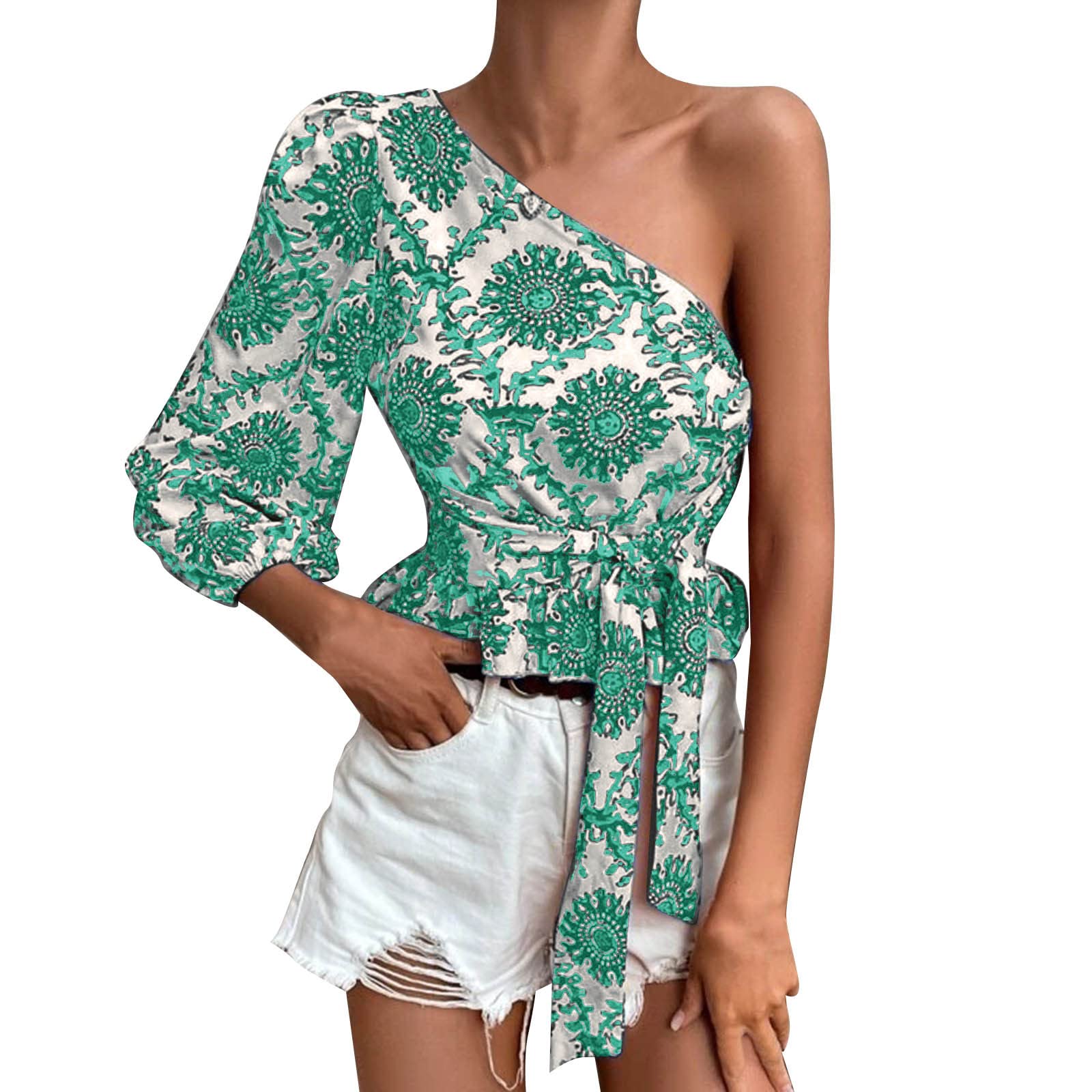 Women's Comfortable Fashion Print Tunic T-Shirts - Casual Loose Blouses & Summer Tops for Everyday Wear | Perfect for Work, Weekend Outings & Relaxing at Home