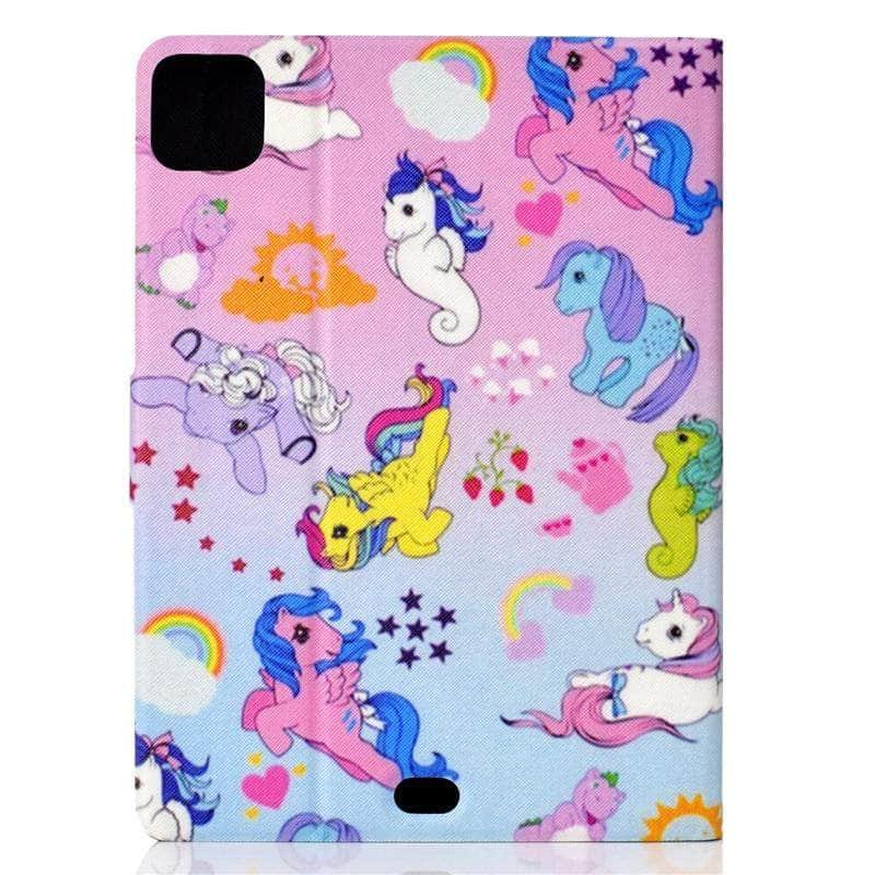 iPad Air 4 10.9-inch (2020 Model) Cute Cartoon Leather Stand Case with Auto Sleep/Wake - Perfect for Work, Study & Entertainment